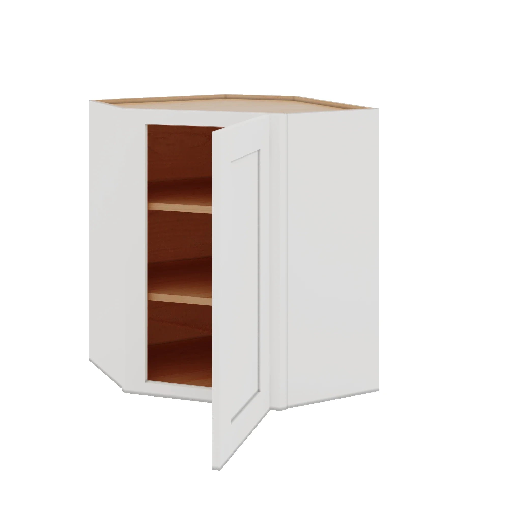 Modernform Cabinet White Shaker 24" W X 30" H X 12" D Wall Diagonal Corner Cabinet
