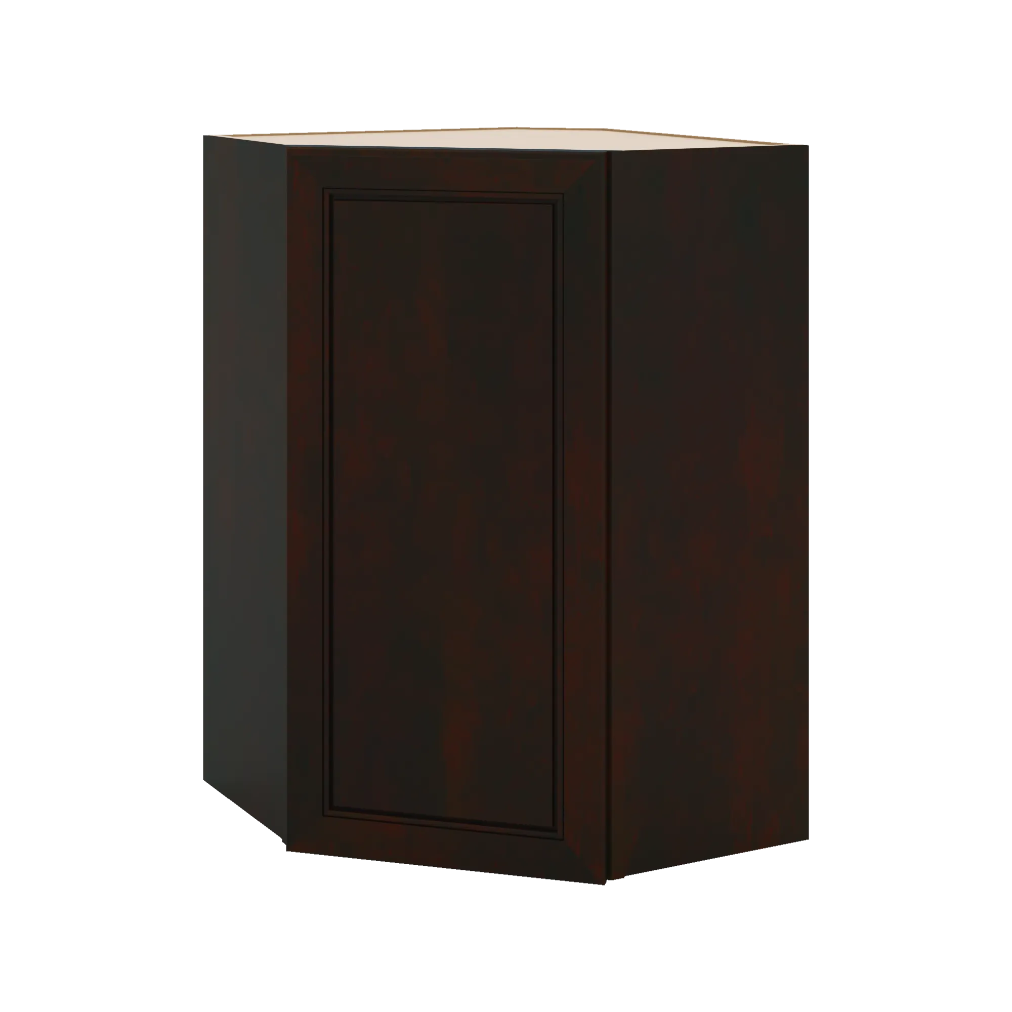 J&K Espresso K8 Wall Diagonal Cabinet - 24" W x 36" H