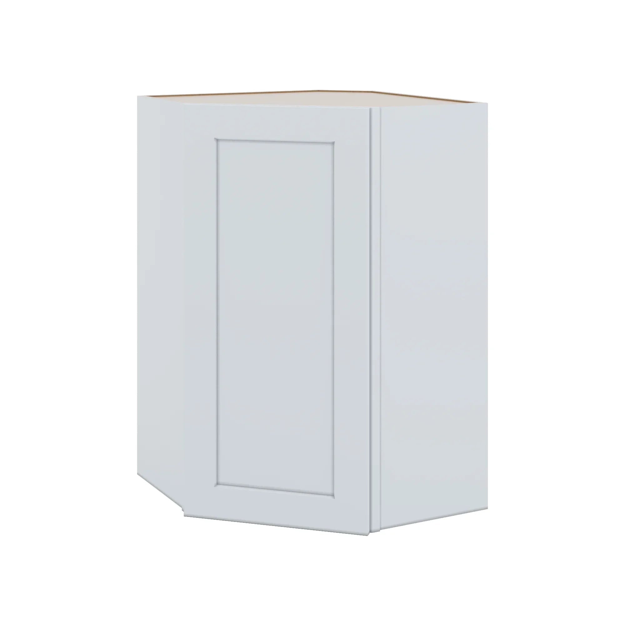 J&K White Shaker S8 Wall Diagonal Cabinet - 24" W x 36" H
