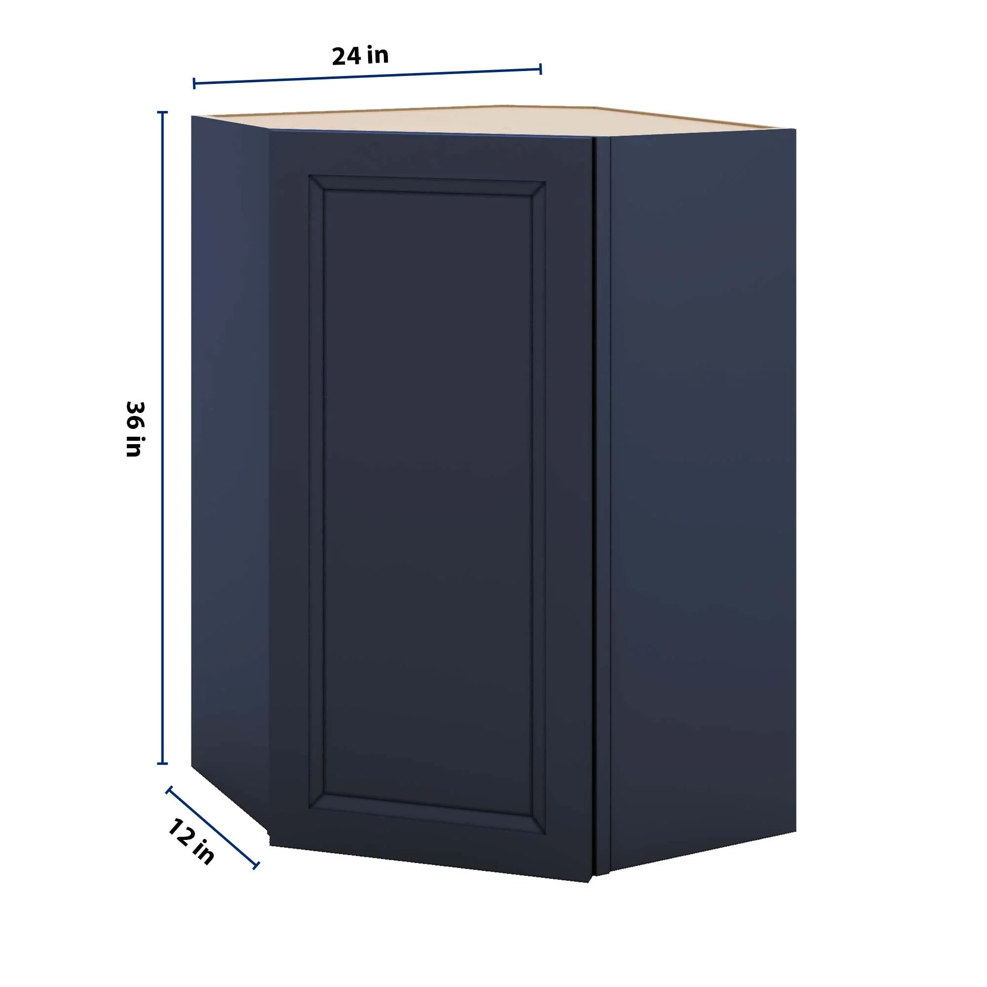 J&K Naval B7 Wall Diagonal Cabinet - 24" W x 36" H