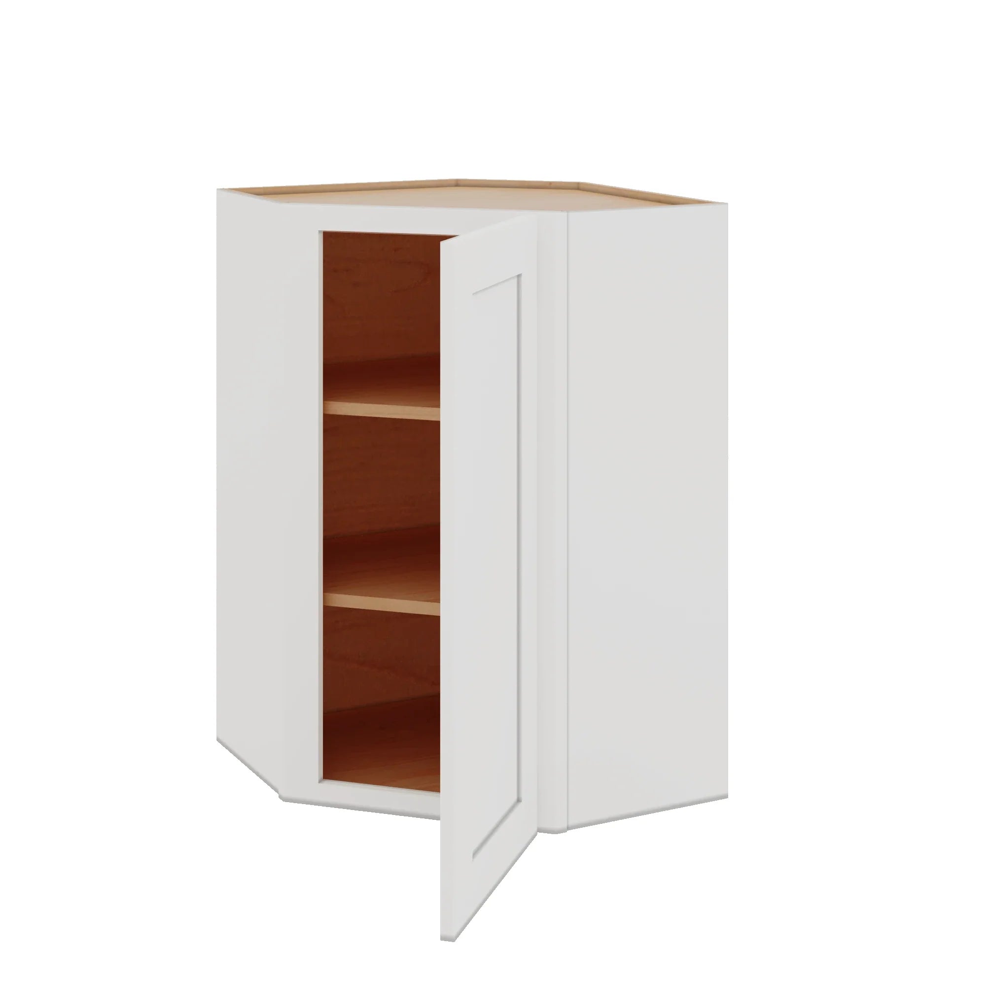 Modernform Cabinet White Shaker 24" W X 36" H X 12" D Wall Diagonal Corner Cabinet
