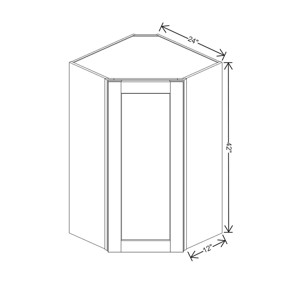 J&K Java Coffee S1 Wall Diagonal Cabinet - 24" W x 42" H