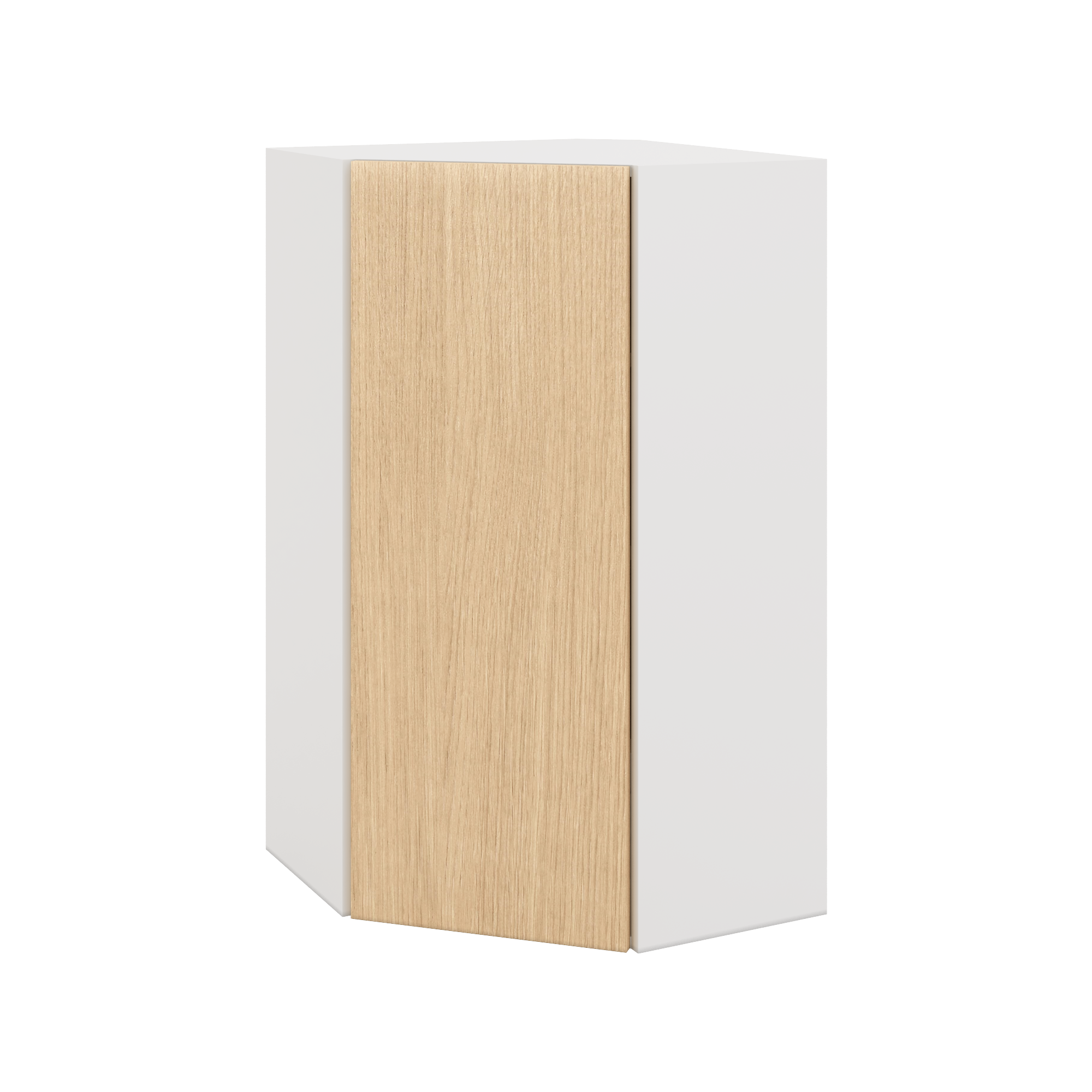Modernform Cabinet Natural Oak 24" W X 42" H X 12" D Wall Diagonal Corner Cabinet
