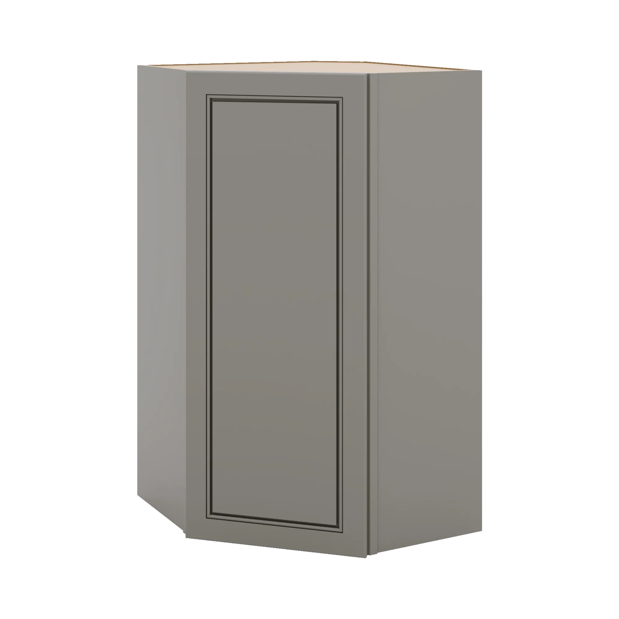 J&K Greige K3 Wall Diagonal Cabinet - 24" W x 42" H