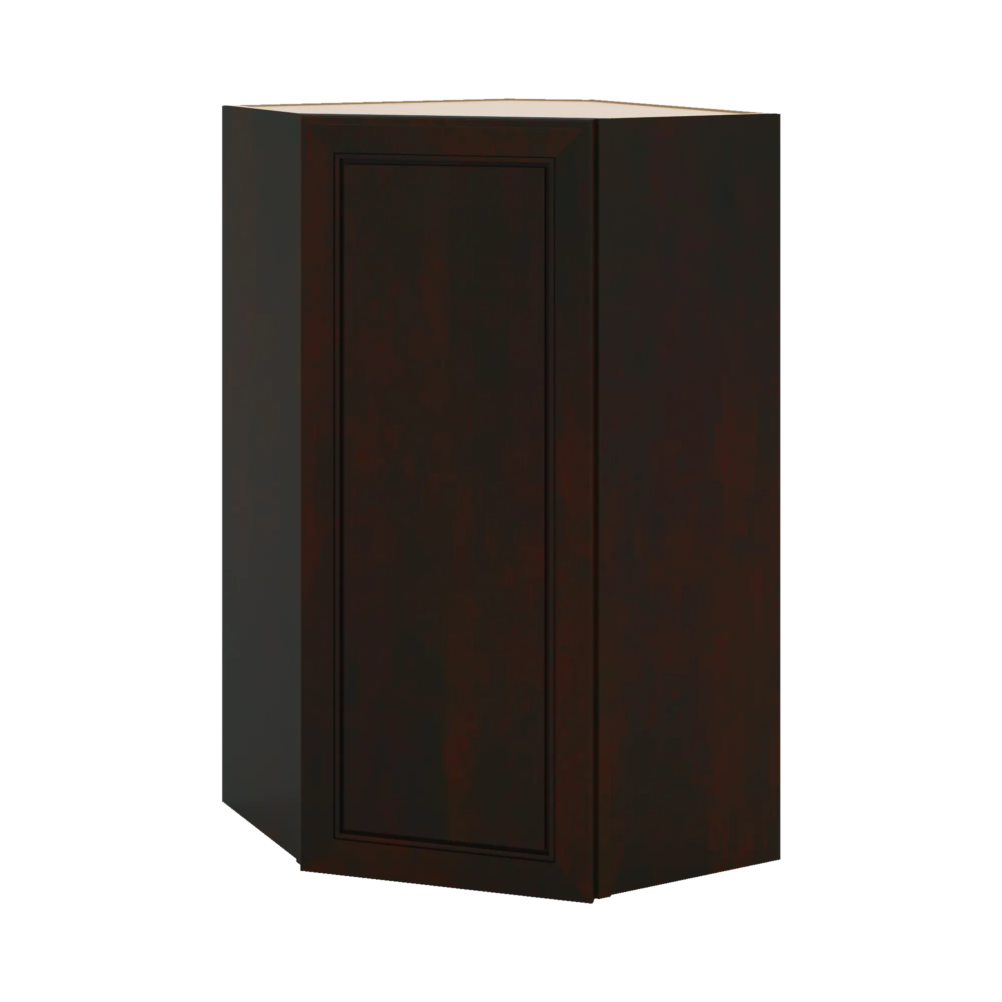 J&K Espresso K8 Wall Diagonal Cabinet - 24" W x 42" H