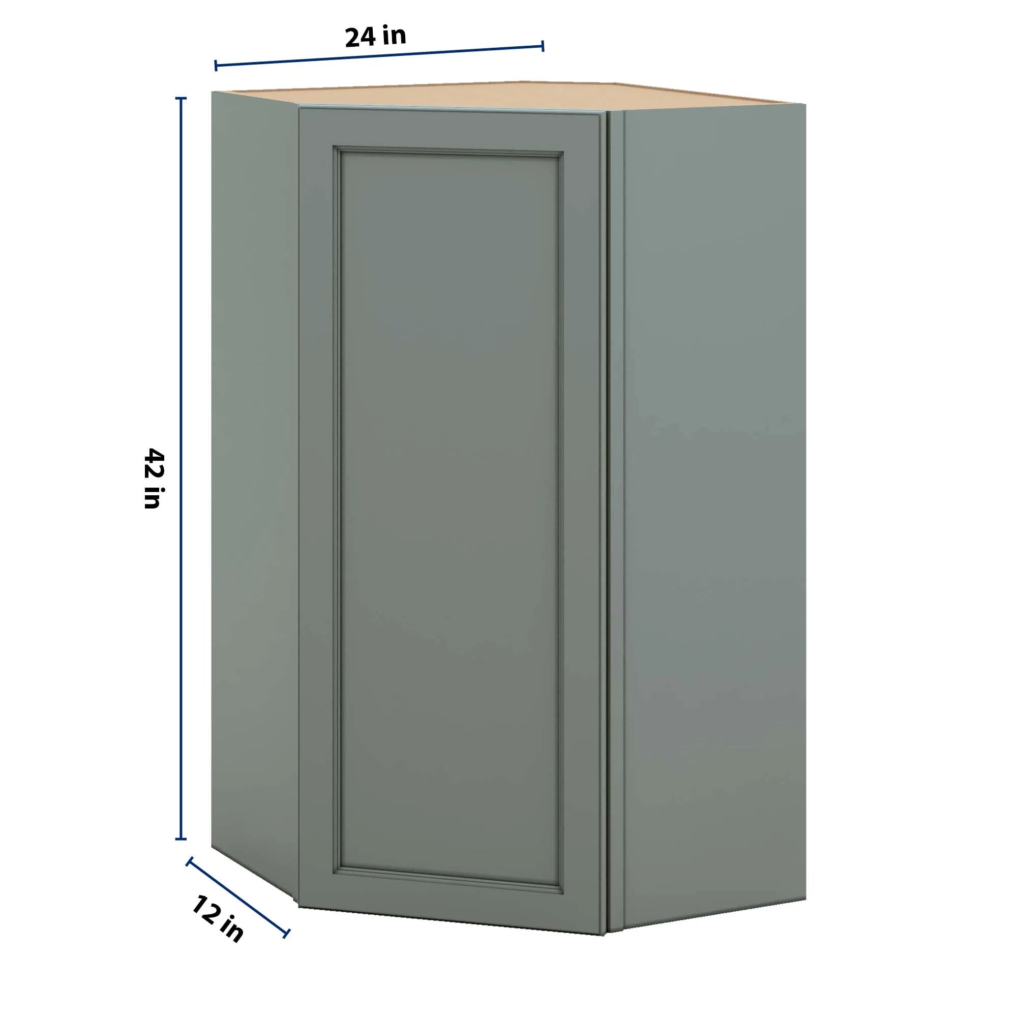 J&K Sage E3 Wall Diagonal Cabinet - 24" W x 42" H