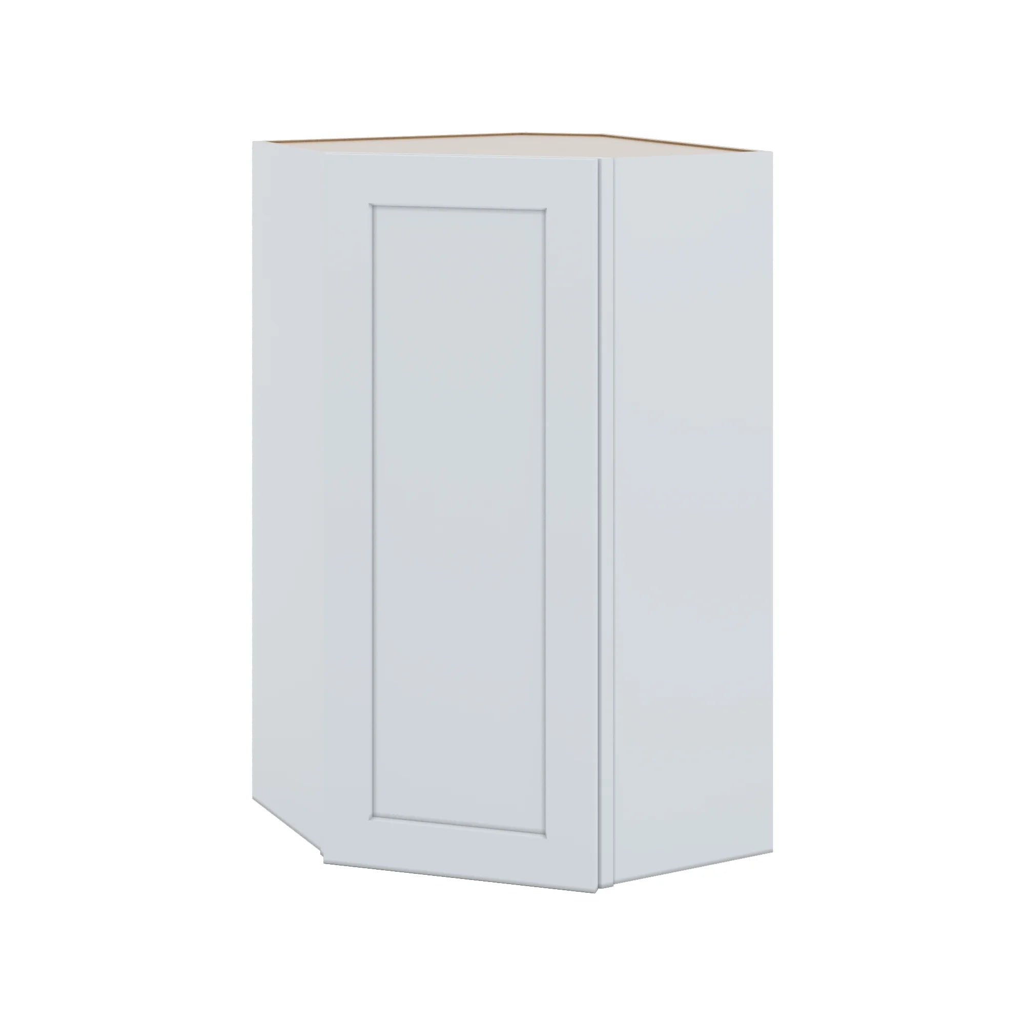 J&K White Shaker S8 Wall Diagonal Cabinet - 24" W x 42" H