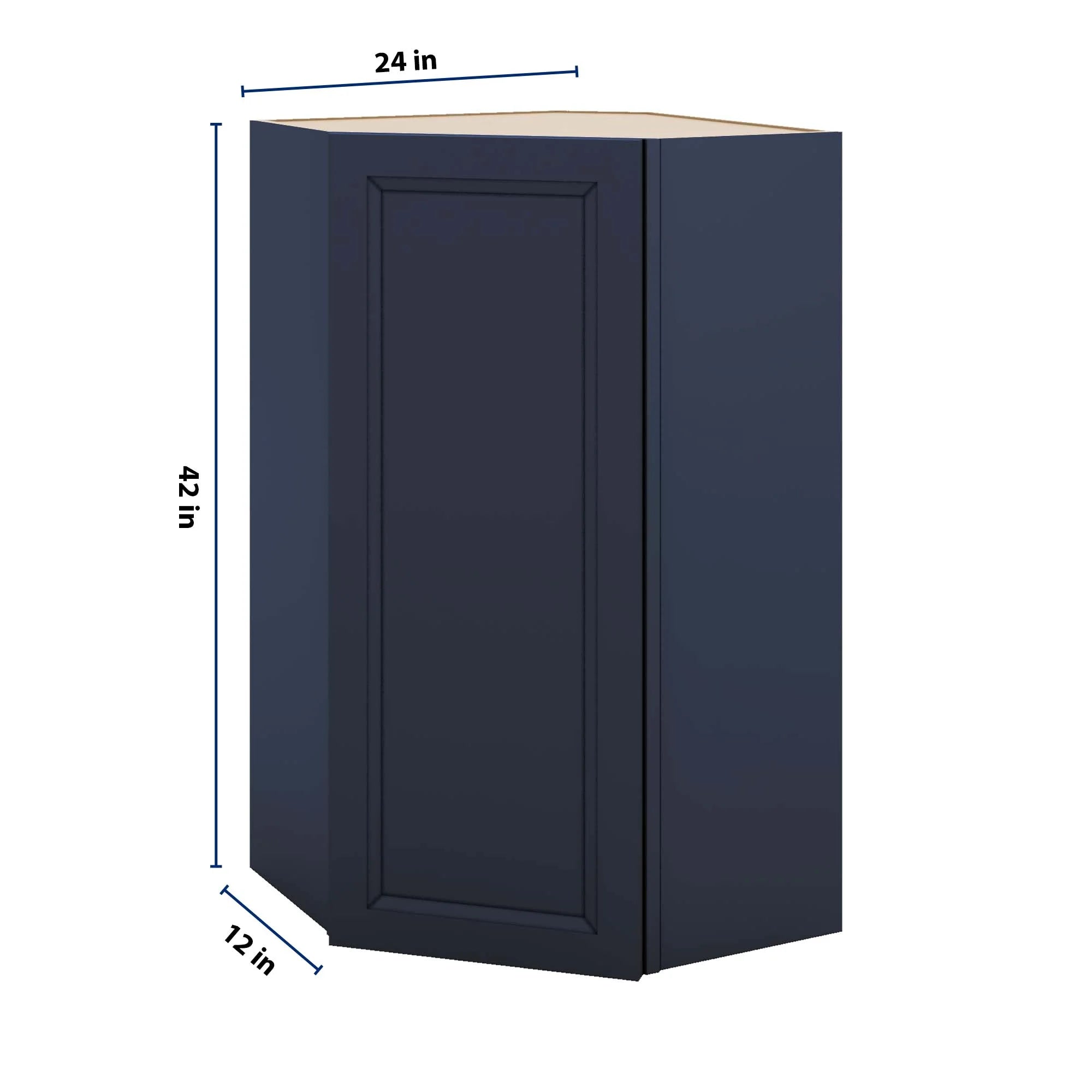 J&K Naval B7 Wall Diagonal Cabinet - 24" W x 42" H