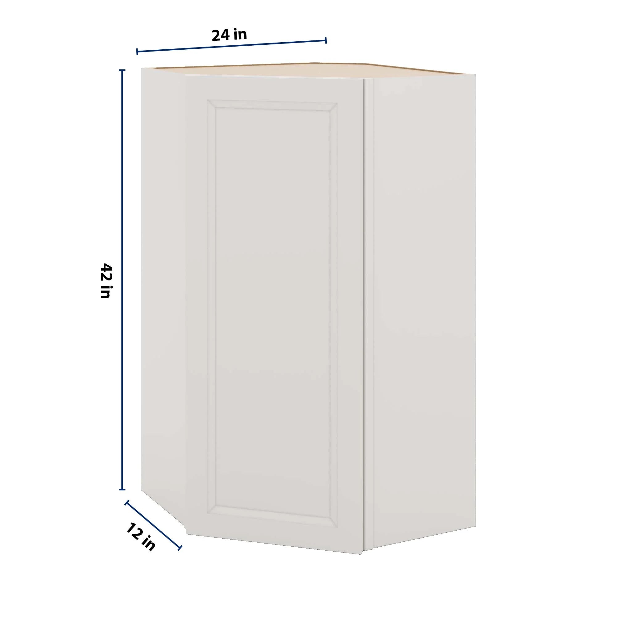 J&K Pure B5 Wall Diagonal Cabinet - 24" W x 42" H