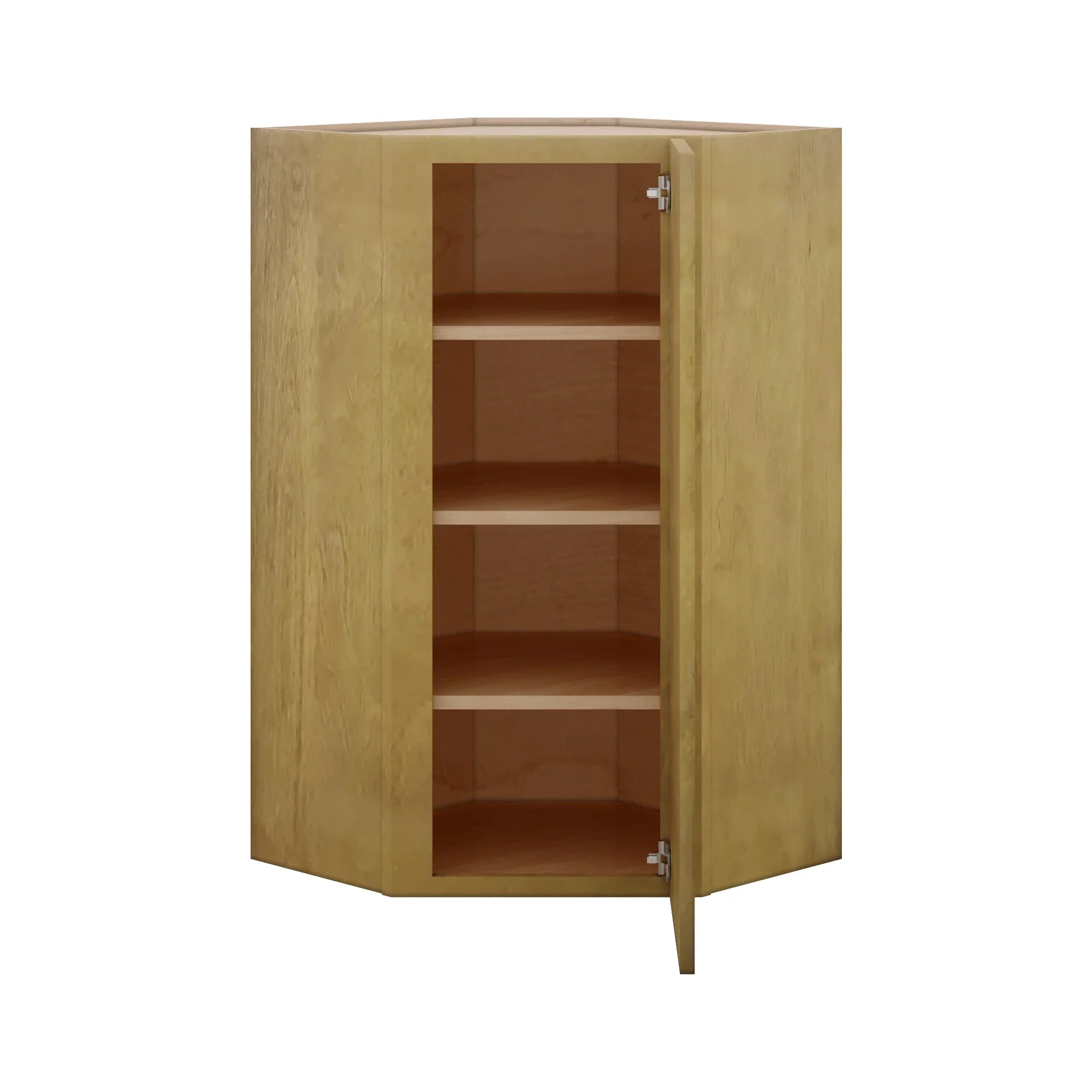 Modernform Cabinet Natural Shaker 24" W X 42" H X 12" D Wall Diagonal Corner Cabinet