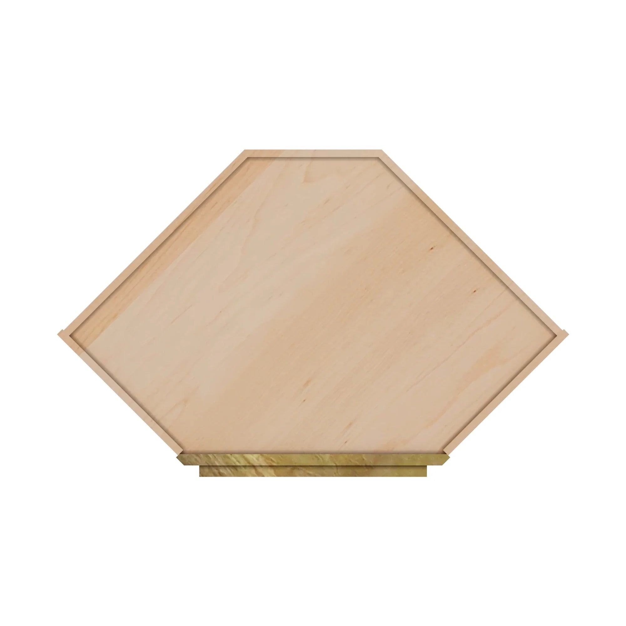 Modernform Cabinet Natural Shaker 24" W X 42" H X 12" D Wall Diagonal Corner Cabinet