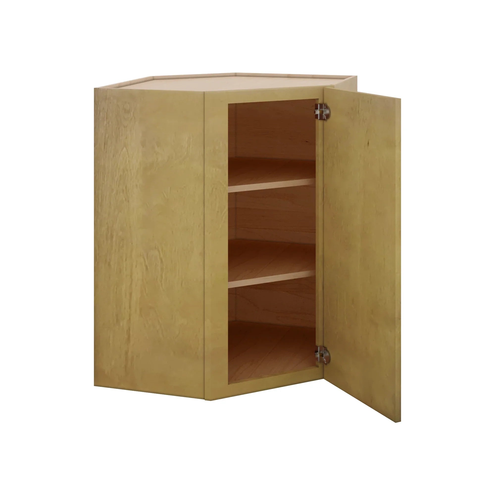 Modernform Cabinet Natural Shaker 27" W X 36" H X 15" D Wall Diagonal Corner Cabinet