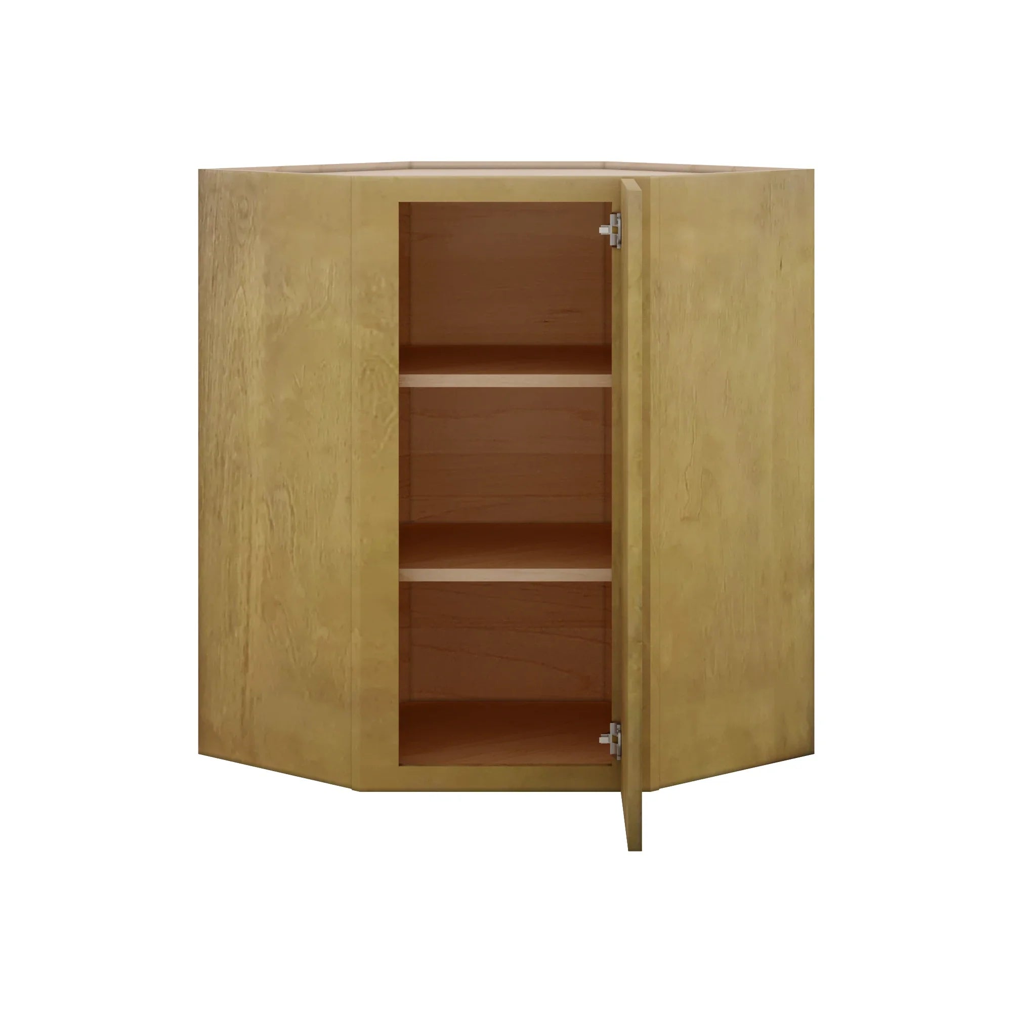 Modernform Cabinet Natural Shaker 27" W X 36" H X 15" D Wall Diagonal Corner Cabinet
