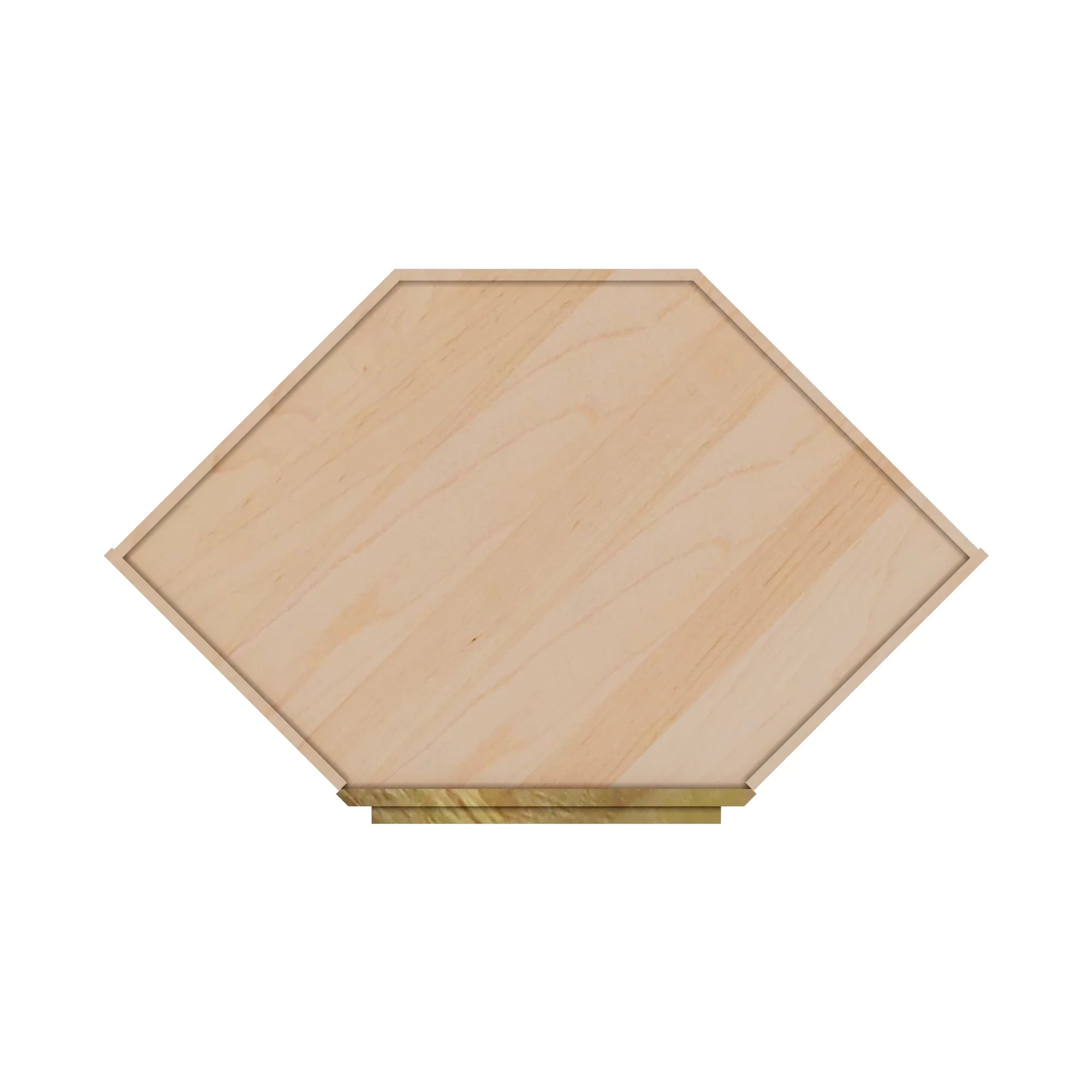 Modernform Cabinet Natural Shaker 27" W X 36" H X 15" D Wall Diagonal Corner Cabinet