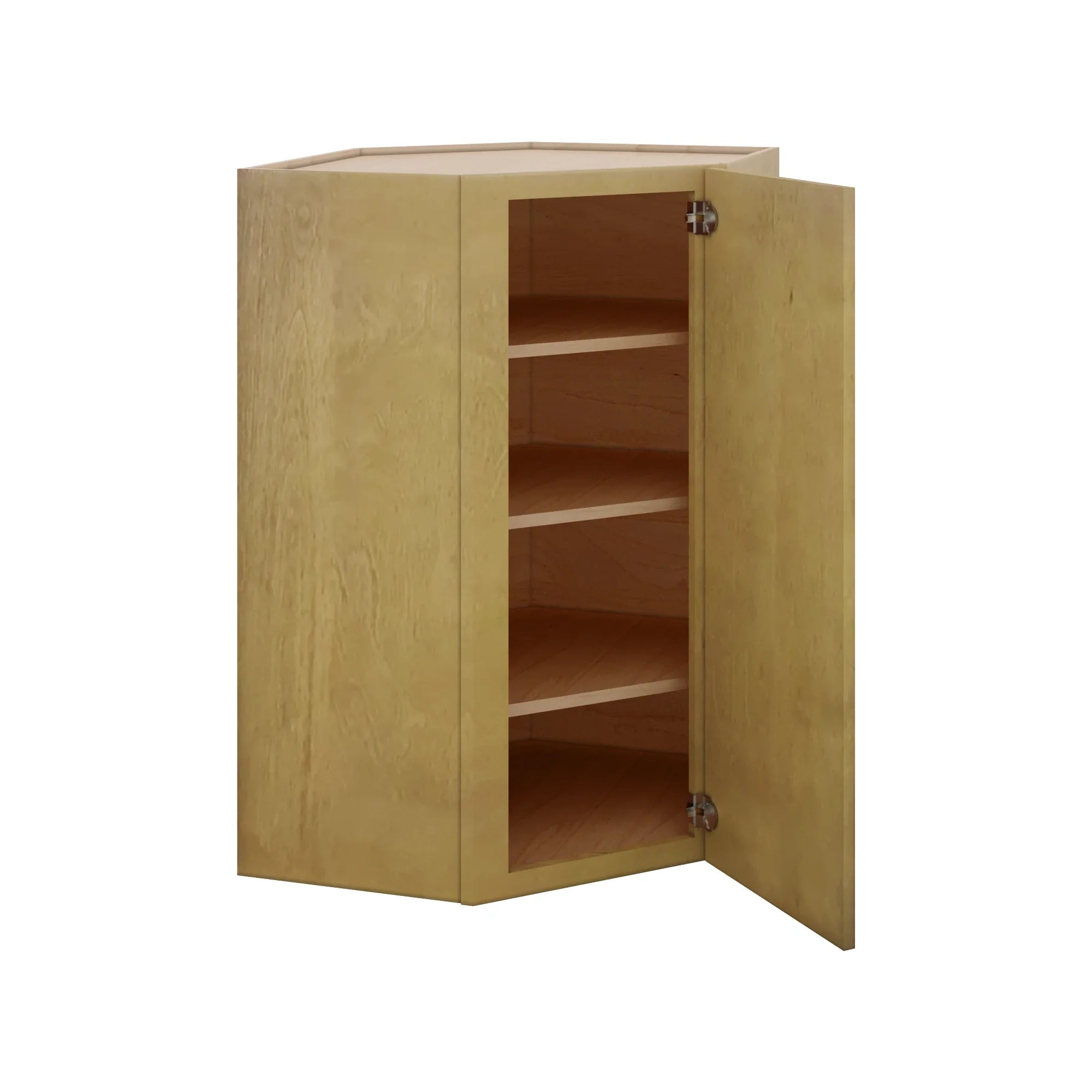 Modernform Cabinet Natural Shaker 27" W X 42" H X 15" D Wall Diagonal Corner Cabinet