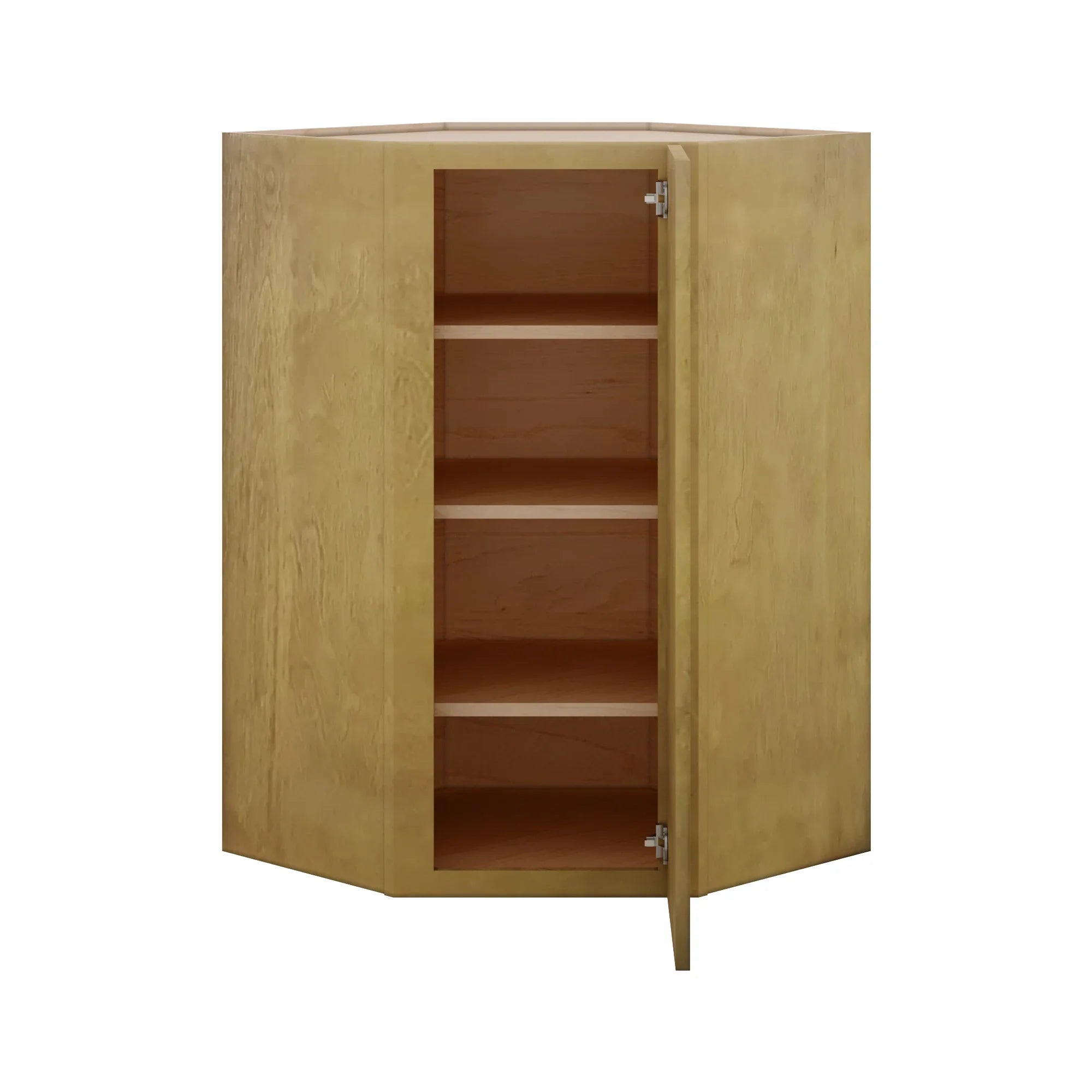 Modernform Cabinet Natural Shaker 27" W X 42" H X 15" D Wall Diagonal Corner Cabinet