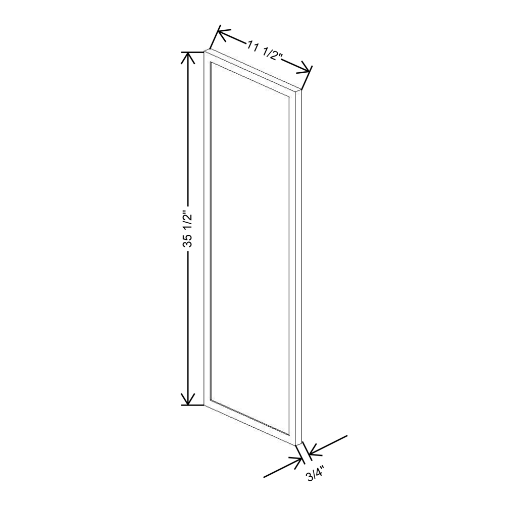 Cubitac Imperial Madison Dusk 12"D X 36"H Wall Decorative End {L}