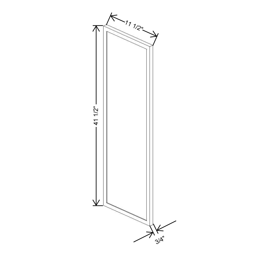 Cubitac Prestige Dover Latte 12" D X 42"H Wall Decorative End {L}