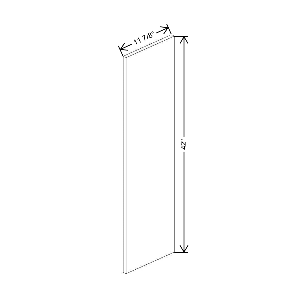 CNC Classic Milano Ash 12" W X 42" H Decorative End