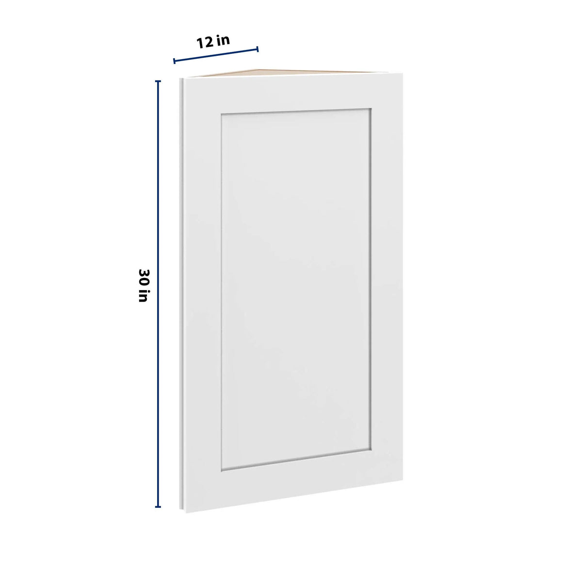 cnc luxor white 12 w x 30 h single door wall end cabinet