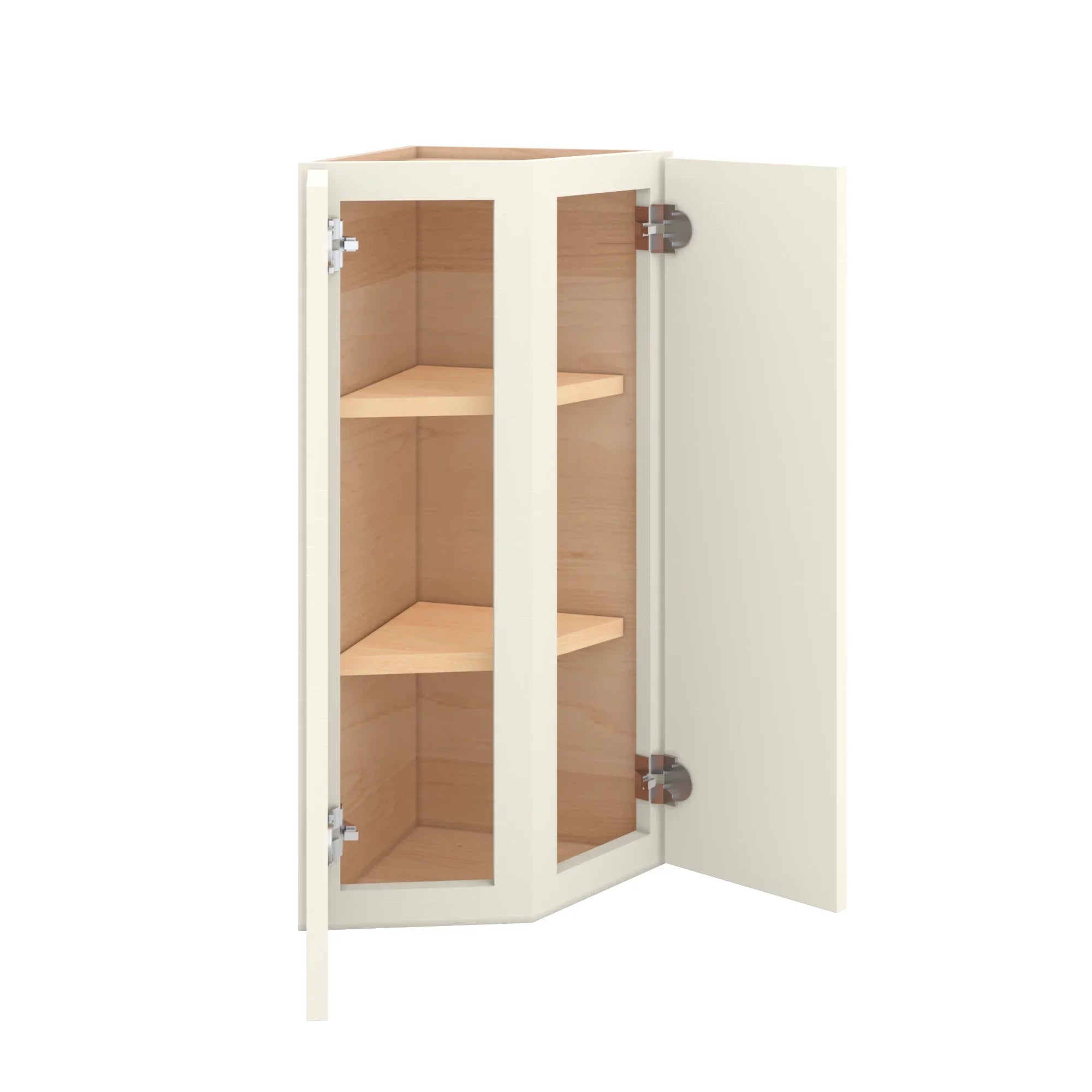 Modernform Cabinet Slim Dove White 12" W X 30" H X 12" D Wall Corner End Cabinet