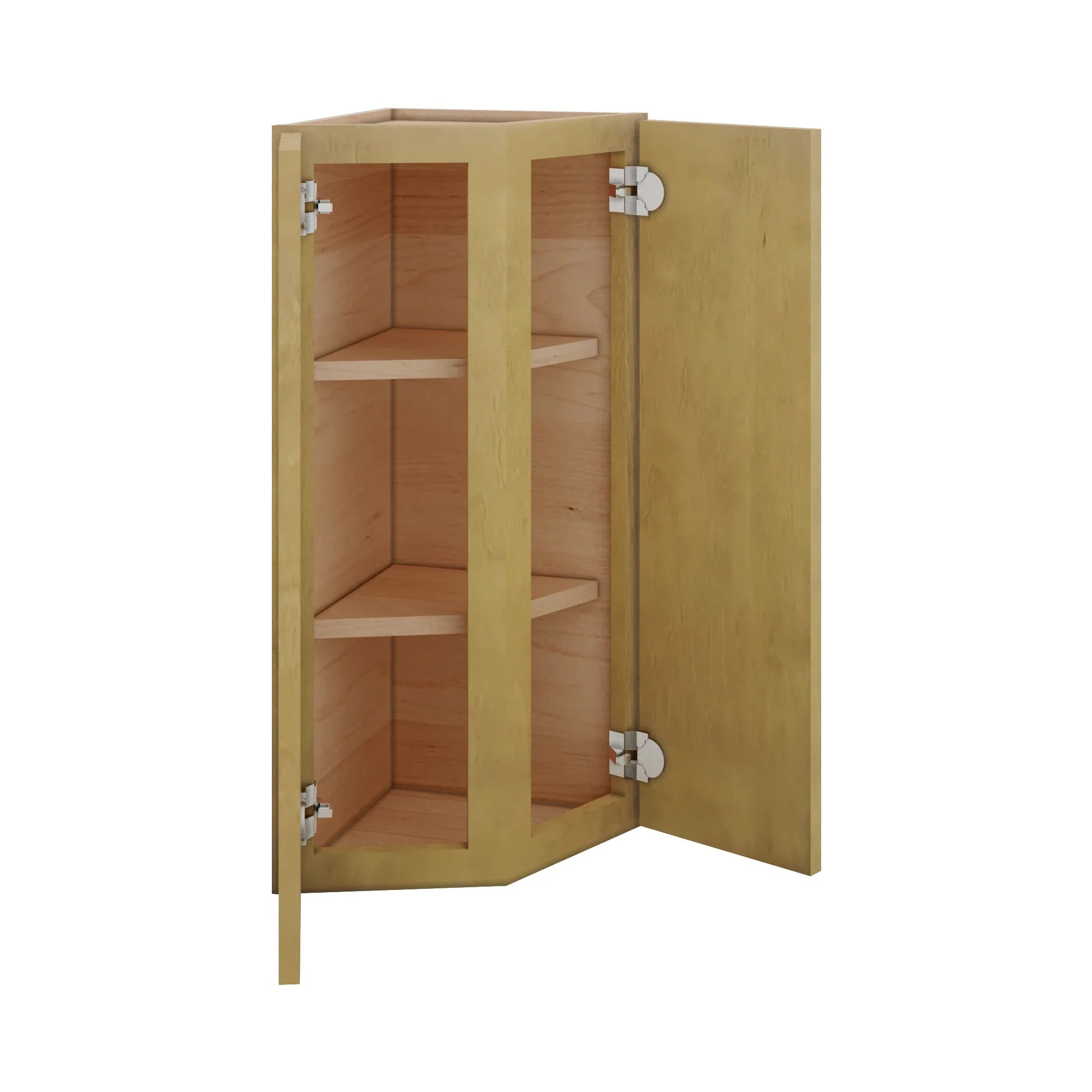 Modernform Cabinet Natural Shaker 12" W X 30" H X 12" D Wall Corner End Cabinet