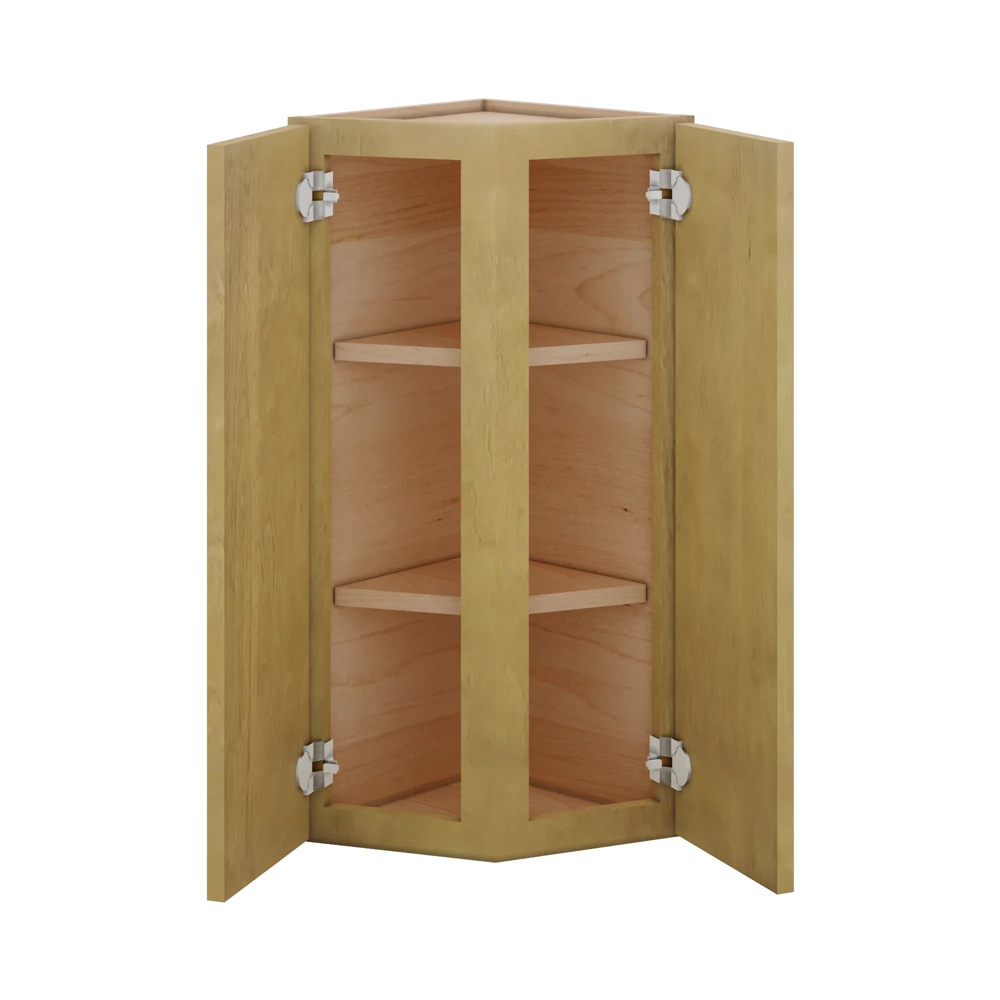Modernform Cabinet Natural Shaker 12" W X 30" H X 12" D Wall Corner End Cabinet
