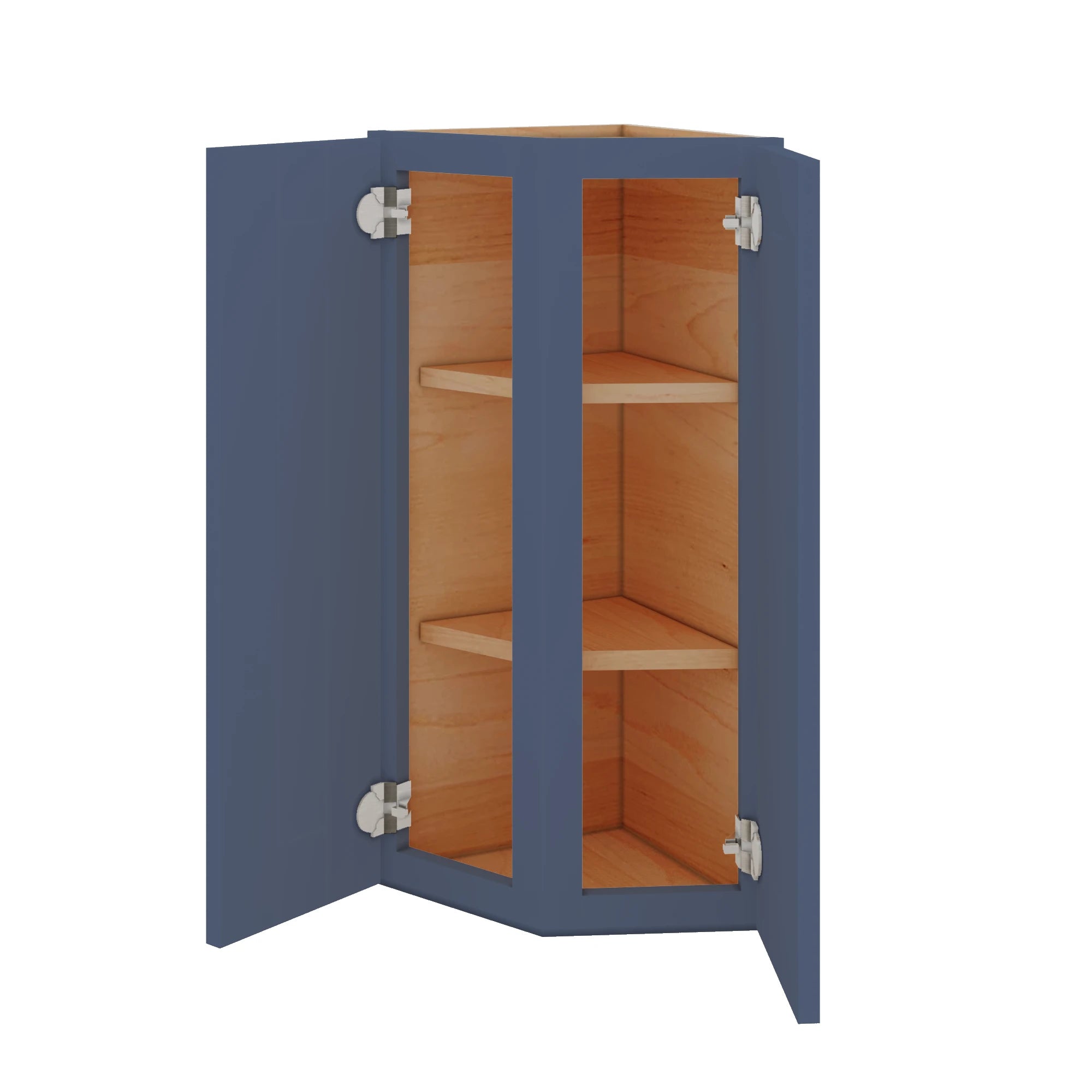 Modernform Cabinet Signature Blue 12" W X 30" H X 12" D Wall Corner End Cabinet