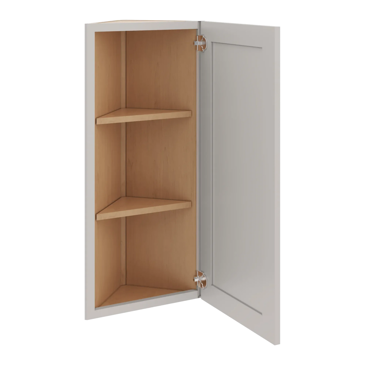cnc luxor 5 piece misty grey 12 w x 36 h single door wall end cabinet