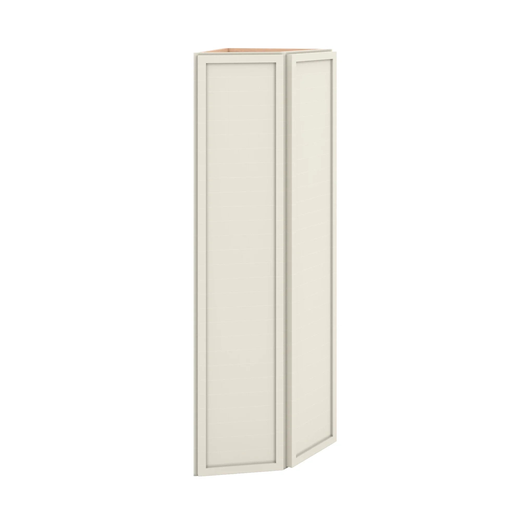 Modernform Cabinet Slim Dove White 12" W X 42" H X 12" D Wall Corner End Cabinet
