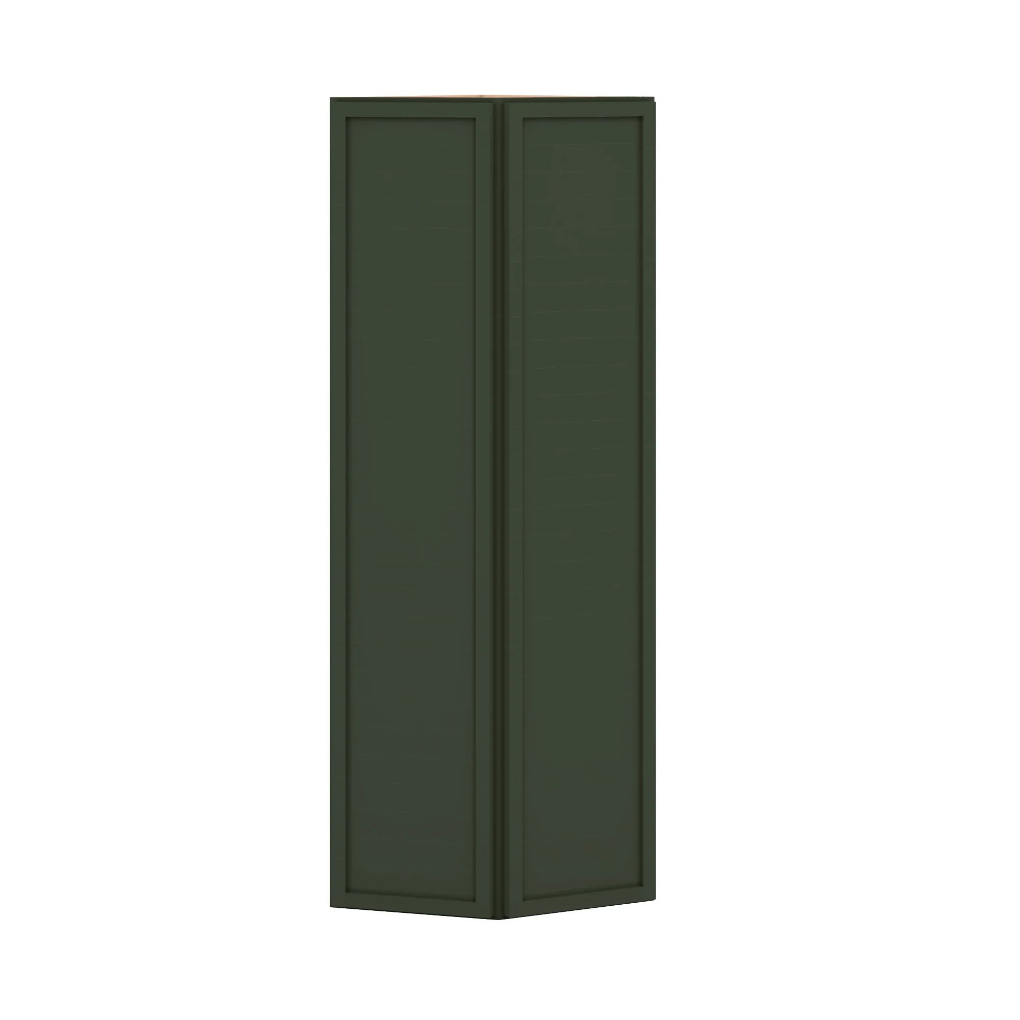 Modernform Cabinet Slim Sage Green 12" W X 42" H X 12" D Wall Corner End Cabinet