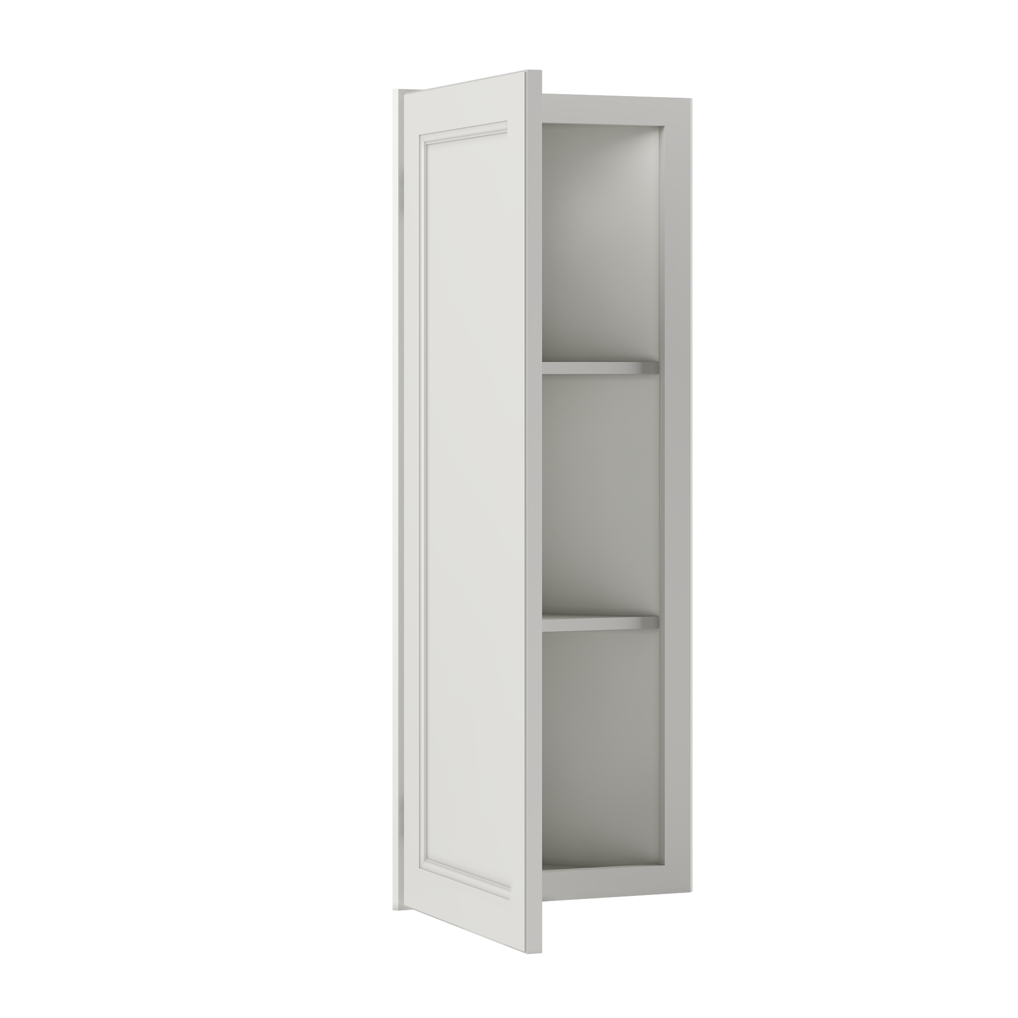 Wall End Kitchen Cabinet WEC1242 Milan Pearl 12 in. width 42 in. height 12 in. depth