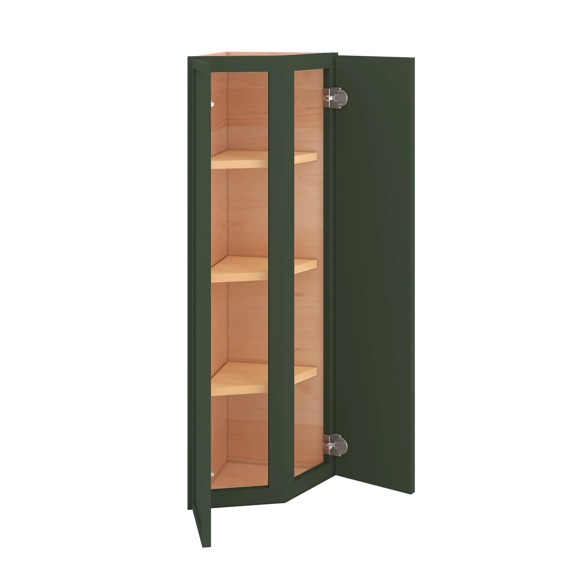 Modernform Cabinet Slim Sage Green 12" W X 42" H X 12" D Wall Corner End Cabinet