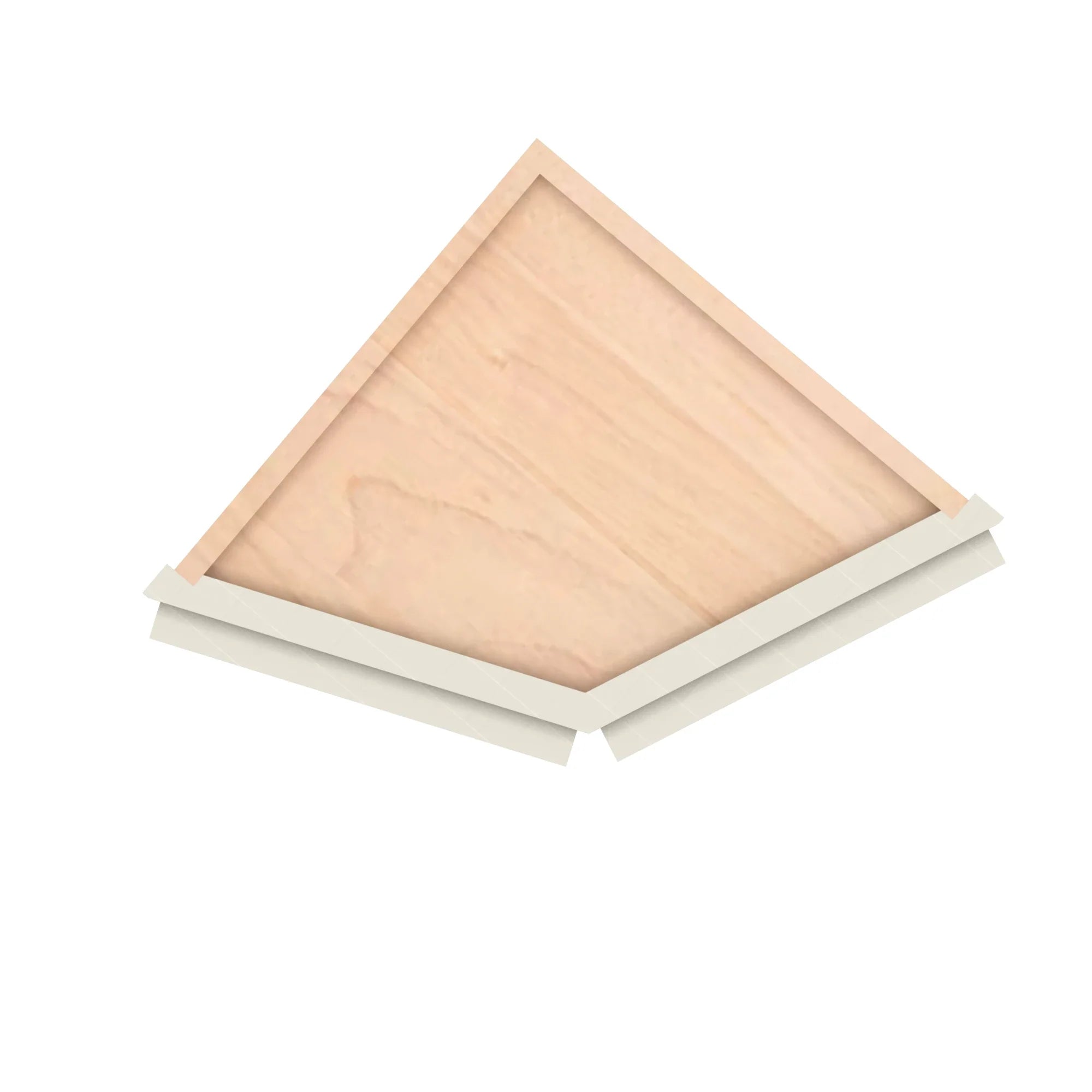 Modernform Cabinet Slim Dove White 12" W X 42" H X 12" D Wall Corner End Cabinet