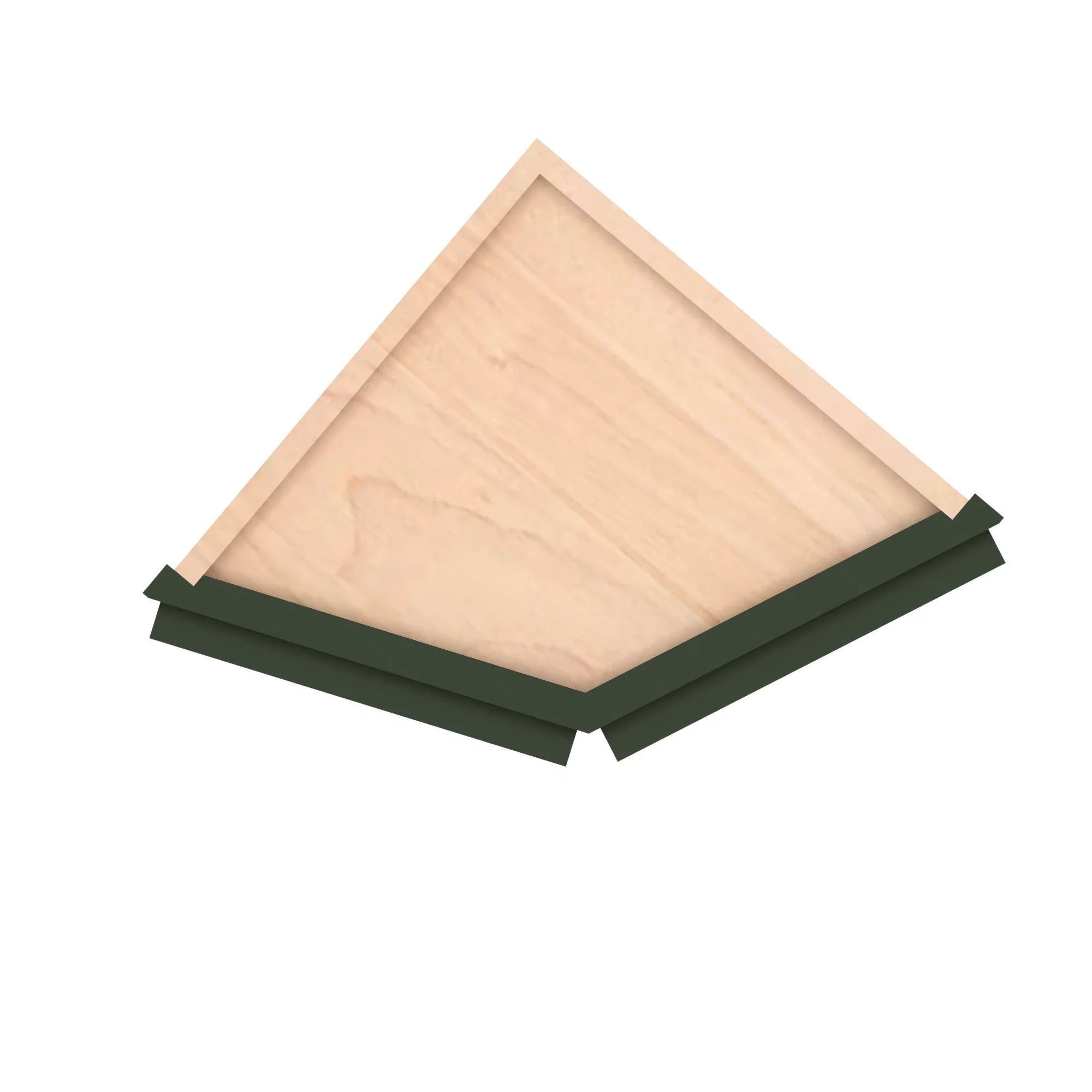 Modernform Cabinet Slim Sage Green 12" W X 42" H X 12" D Wall Corner End Cabinet