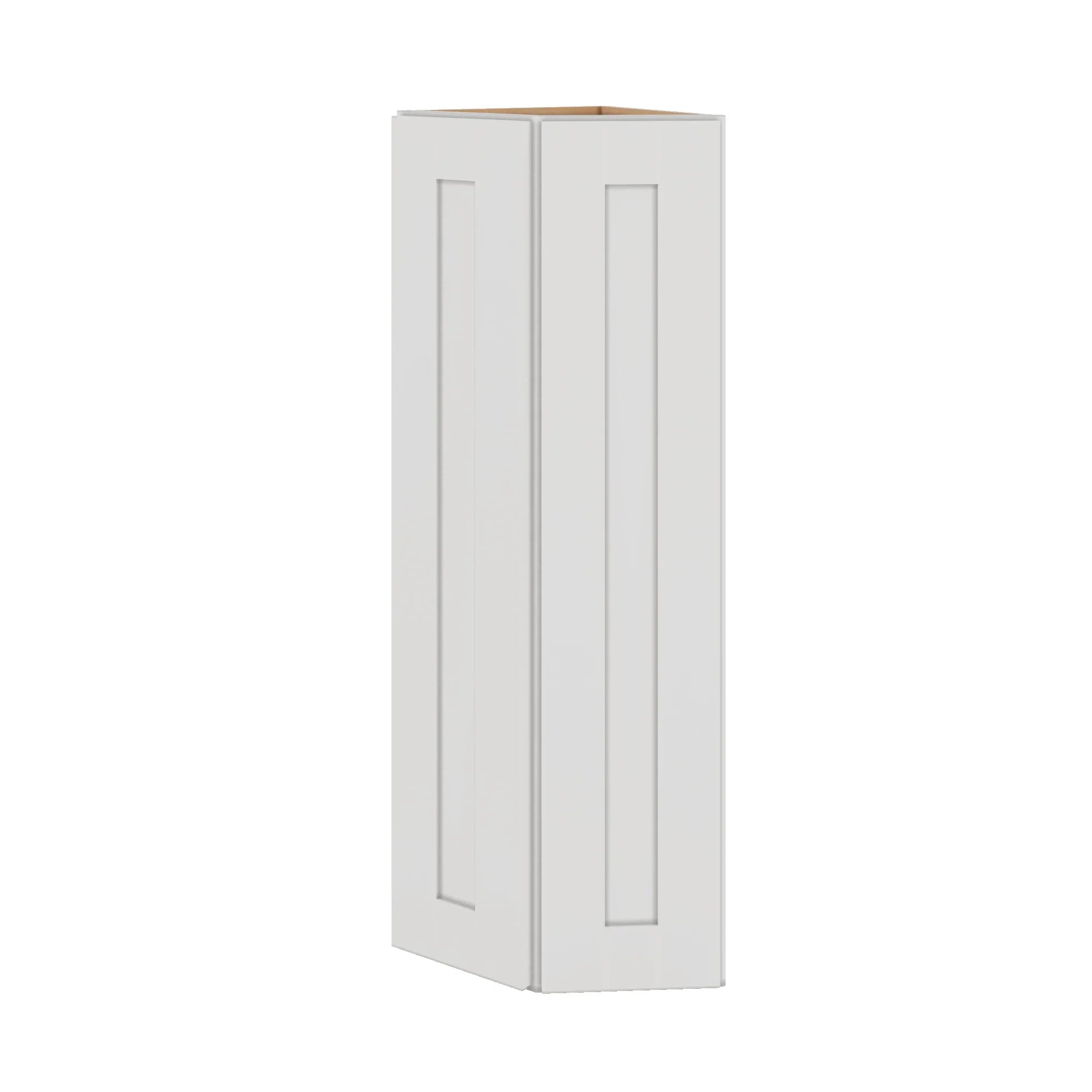 Modernform Cabinet White Shaker 12" W X 42" H X 12" D Wall Corner End Cabinet