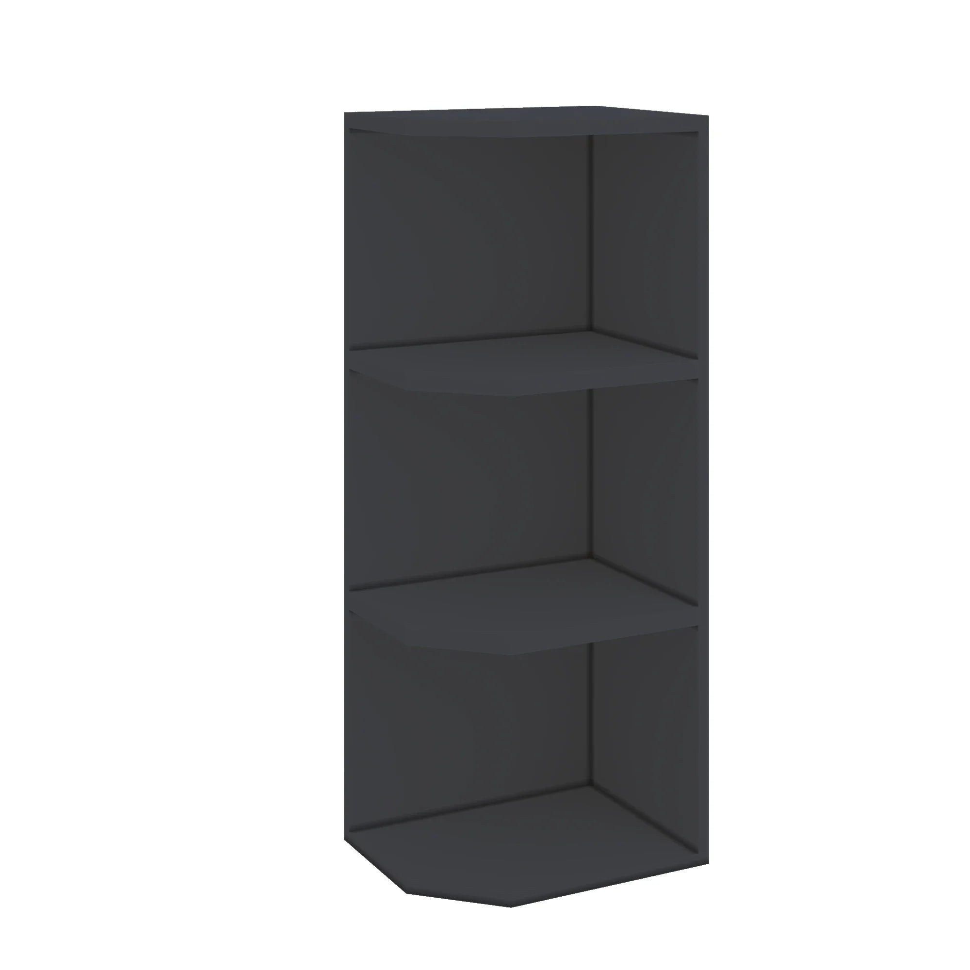 Modernform Cabinet Onyx Black Shaker 09" W X 30" H X 12" D Wall Open End Cabinet