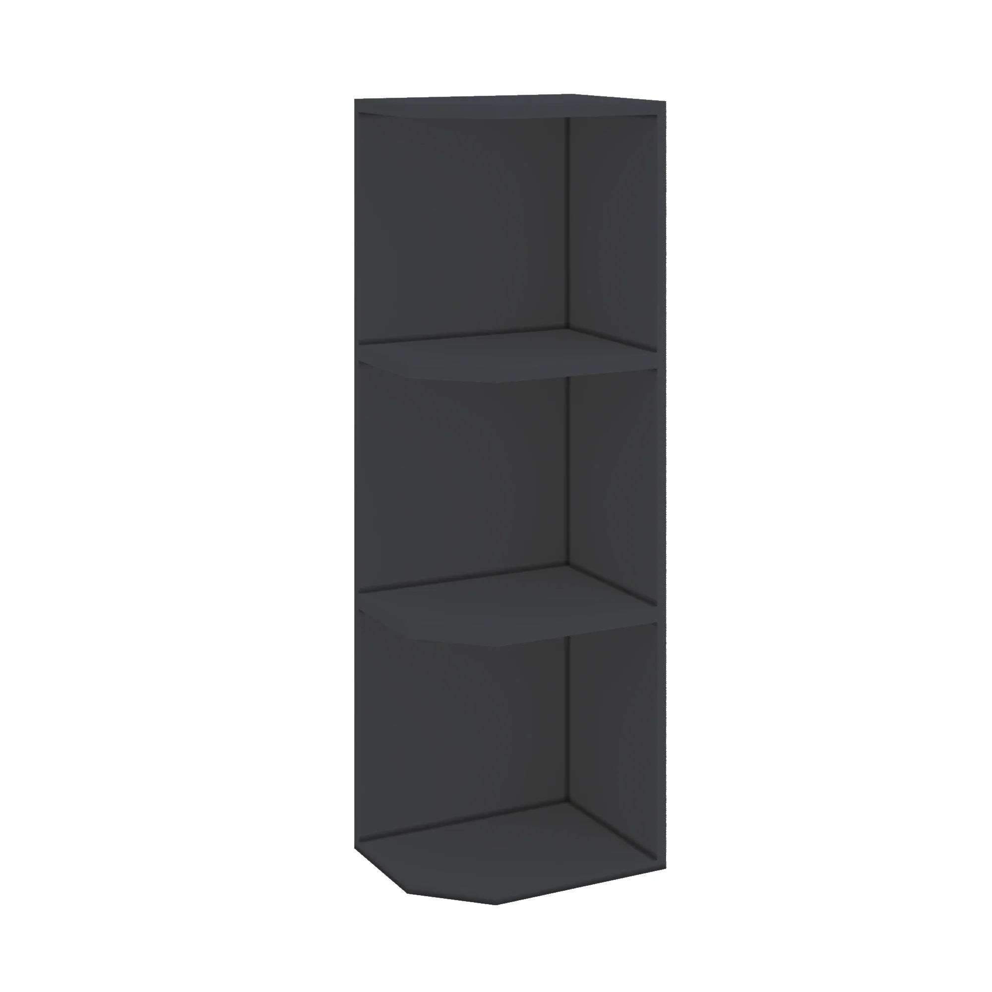Modernform Cabinet Onyx Black Shaker 09" W X 36" H X 12" D Wall Open End Cabinet
