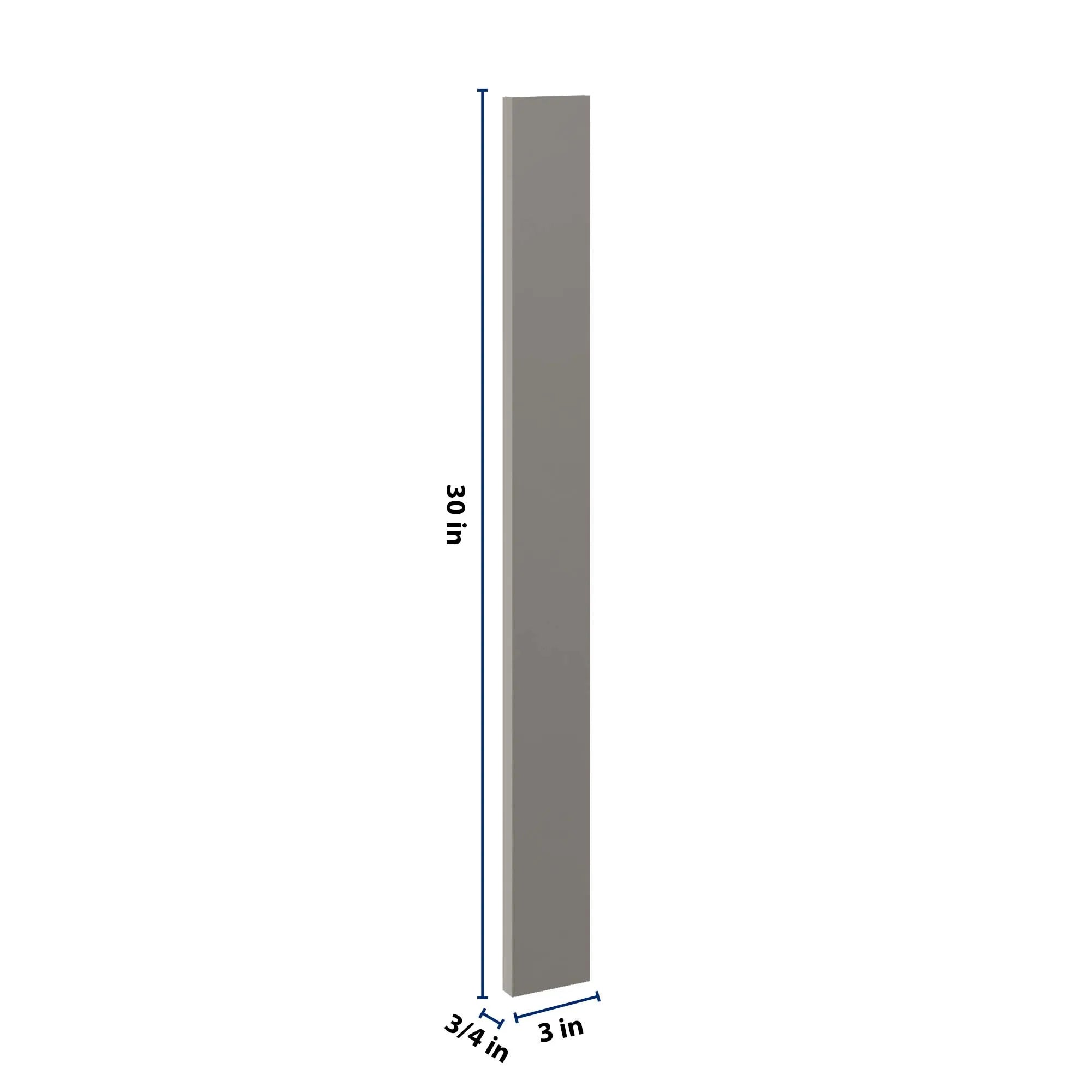 J&K Greige K3 Wall Filler 3" W x 30" H