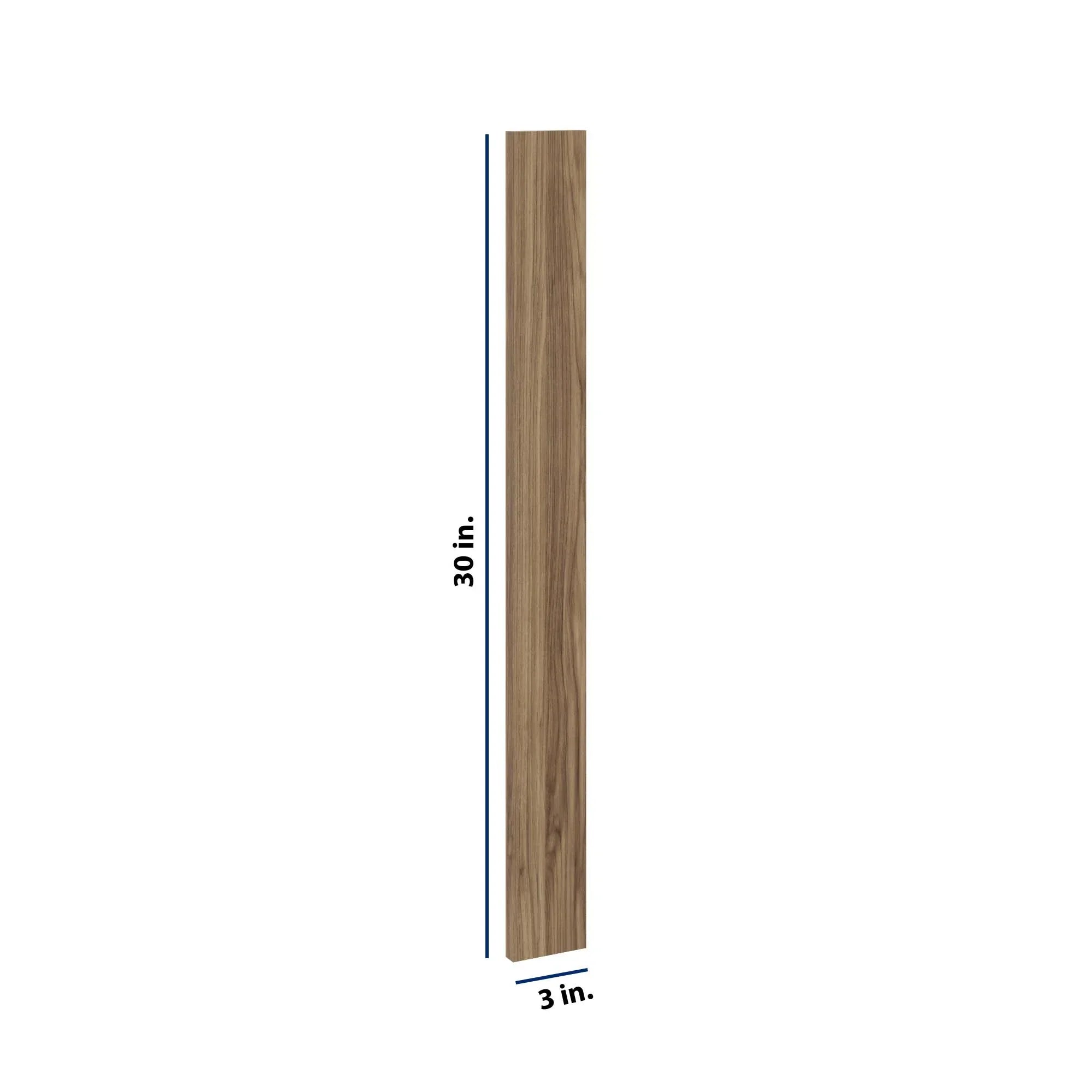 Modernform Cabinet Walnut 3" W X 30" H Wall Filler