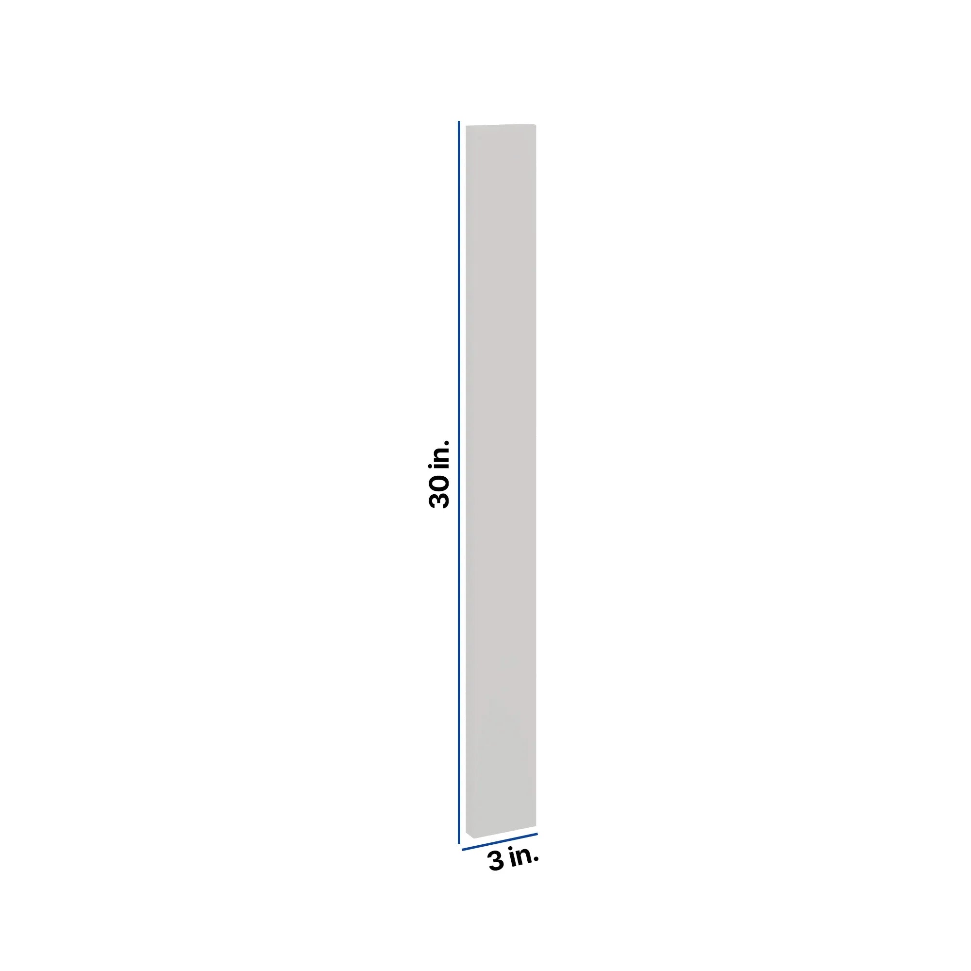 Modernform Cabinet White Shaker 3" W X 30" H Wall Filler