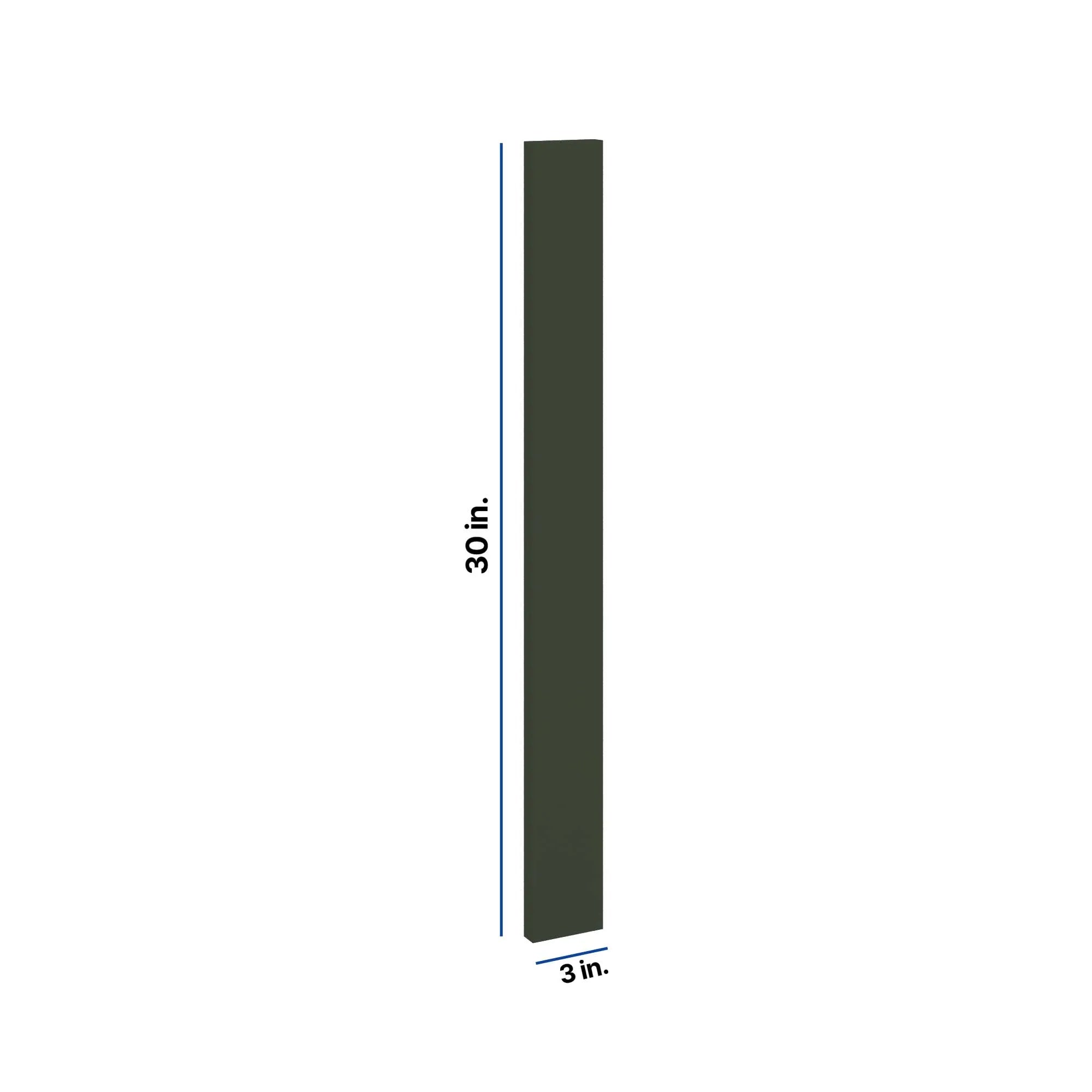 Modernform Cabinet Slim Sage Green 3" W X 30" H Wall Filler