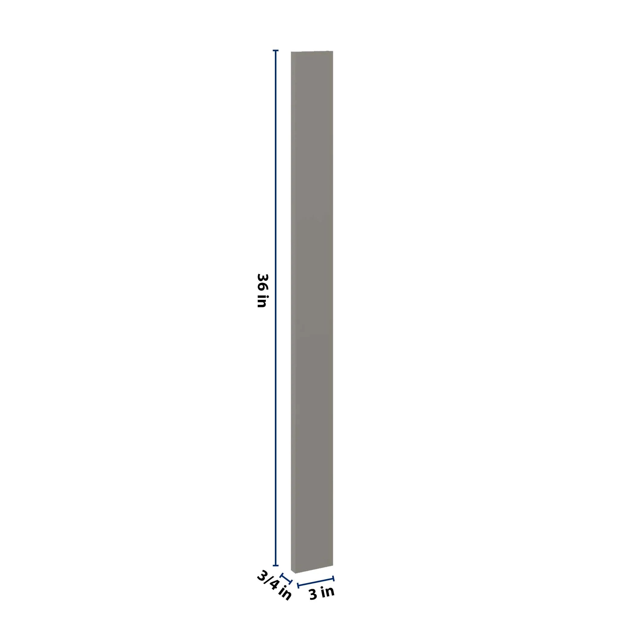 J&K Greige K3 Wall Filler 3" W x 36" H