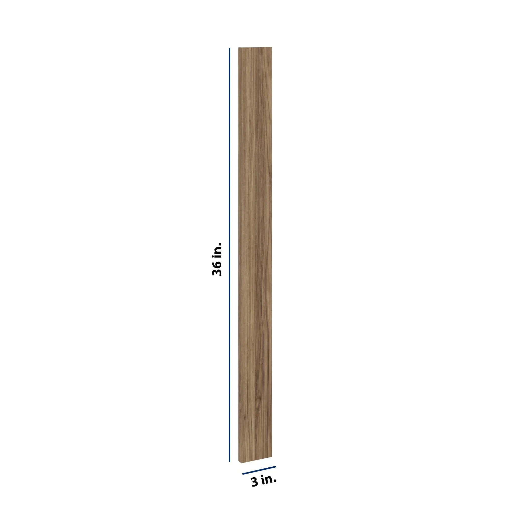 Modernform Cabinet Walnut 3" W X 36" H Wall Filler
