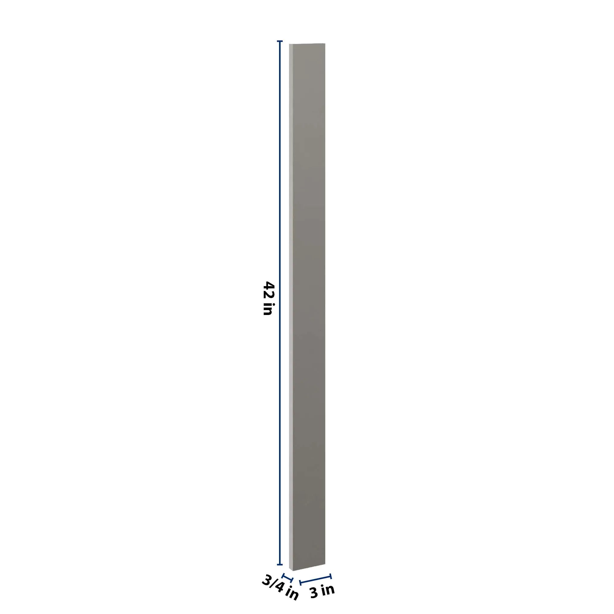 J&K Greige K3 Wall Filler 3" W x 42" H