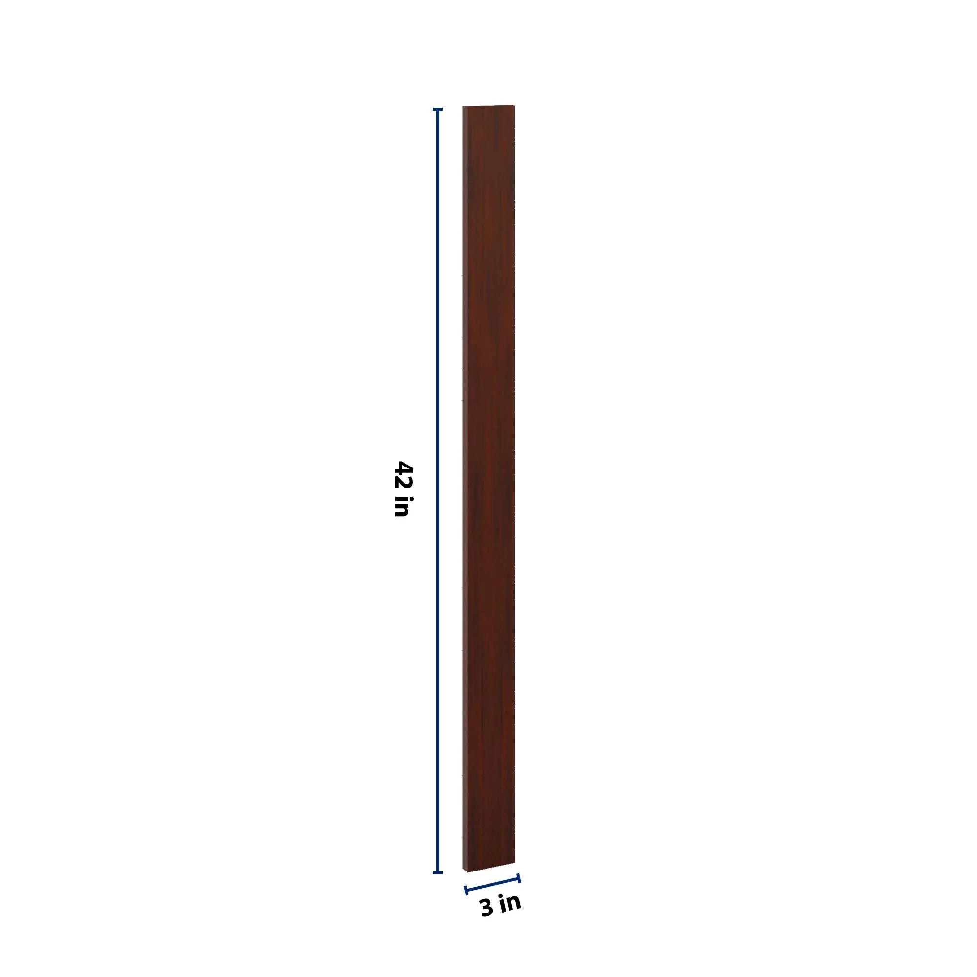 J&K Mahogany J5 Wall Filler 3" W x 42" H