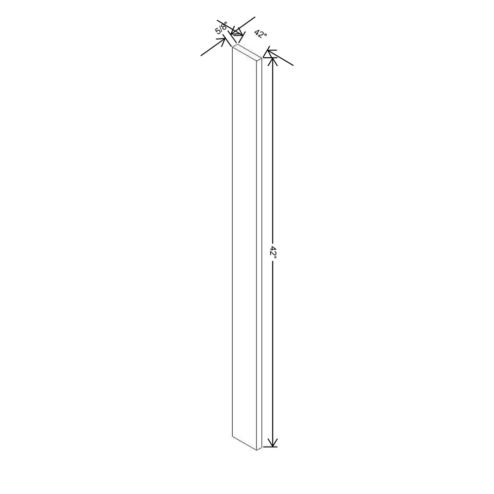 Kitchen Cabinet Distributors Oslo White Wall Filler (3x42)