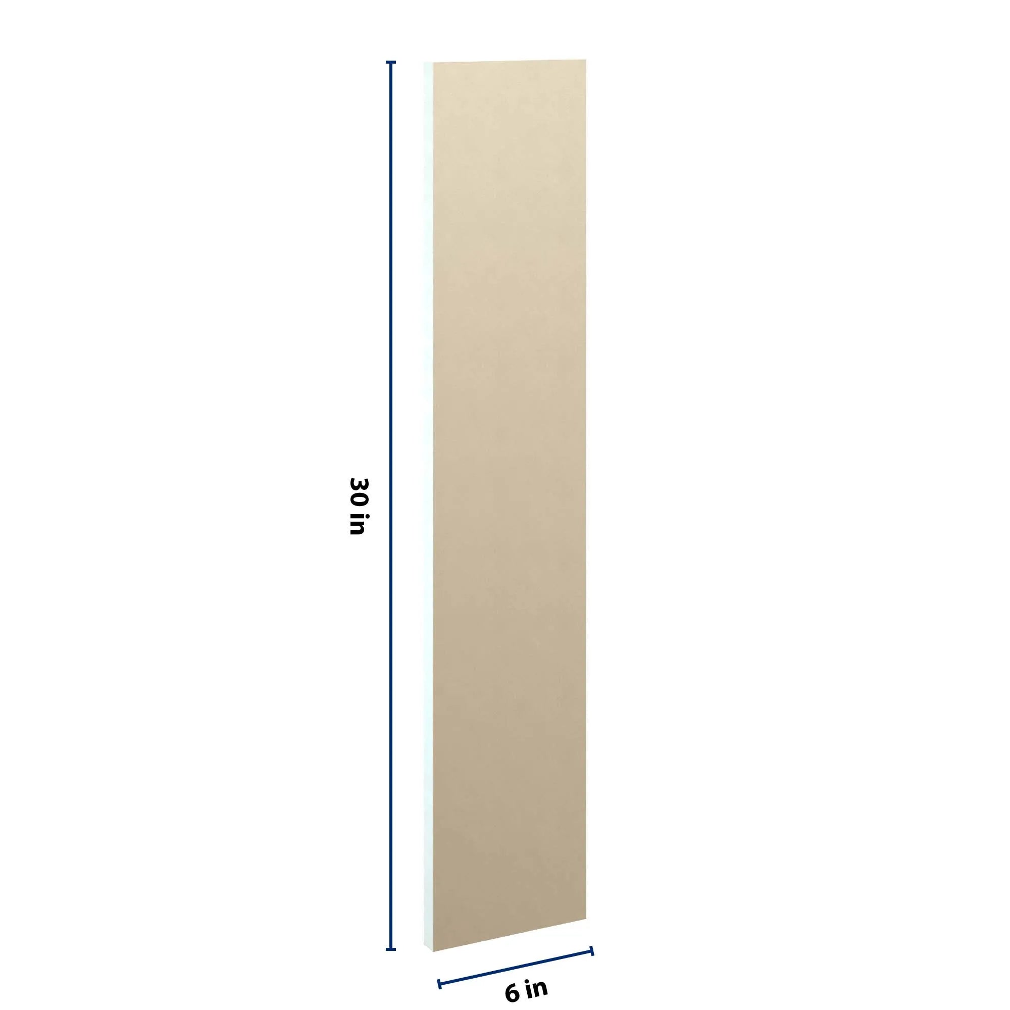 J&K Creme Glazed A7 Wall Filler 6" W x 30" H