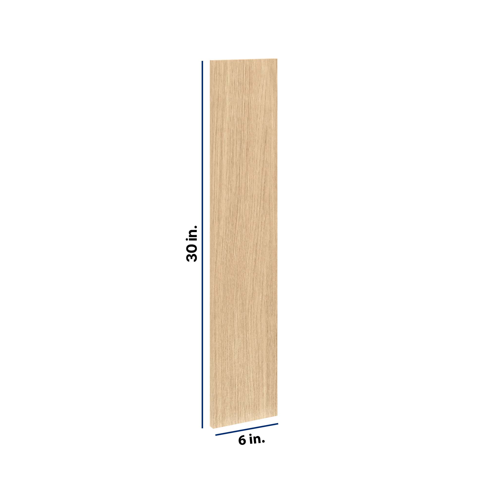Modernform Cabinet Natural Oak 6" W X 30" H Wall Filler