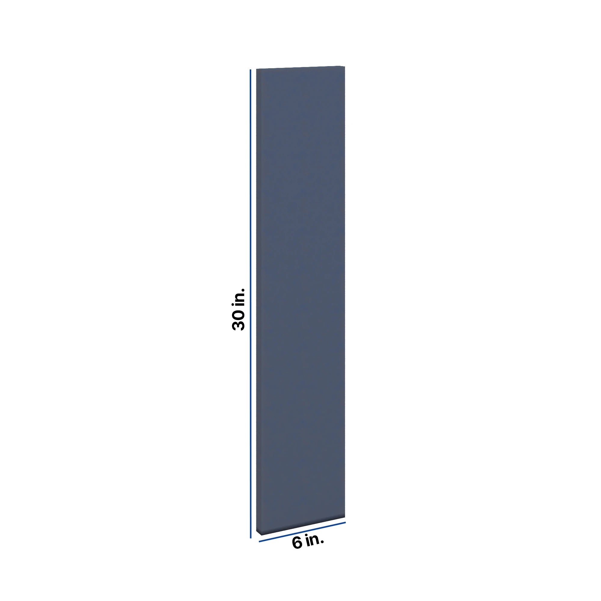 Modernform Cabinet Signature Blue 6" W X 30" H Wall Filler